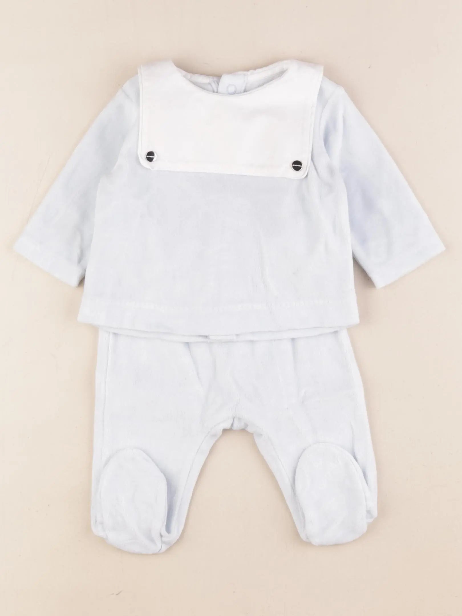 Jacadi - pyjama velours bleu - 3 mois
