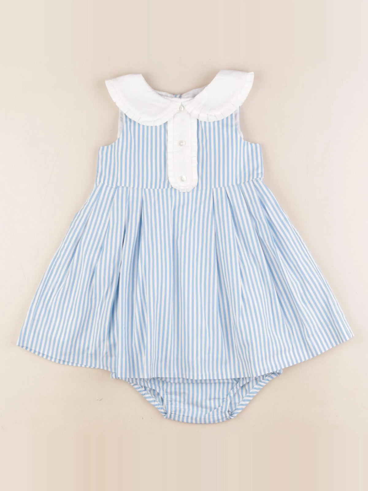 Jacadi - robe bleu, blanc - 18 mois