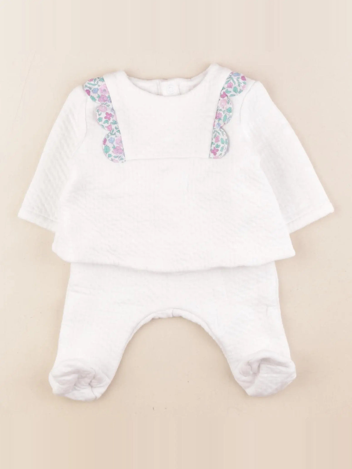 Jacadi - ensemble blanc - 3 mois