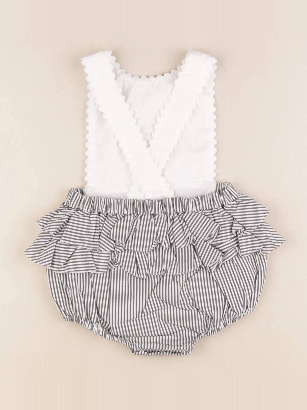 Jacadi - combinaison blanc, gris - 18 mois