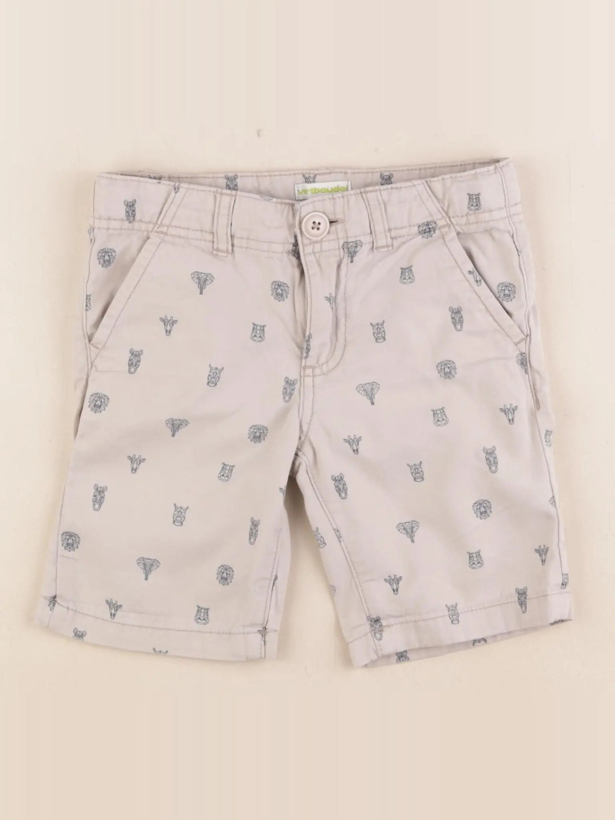 Vertbaudet - short gris - 4 ans