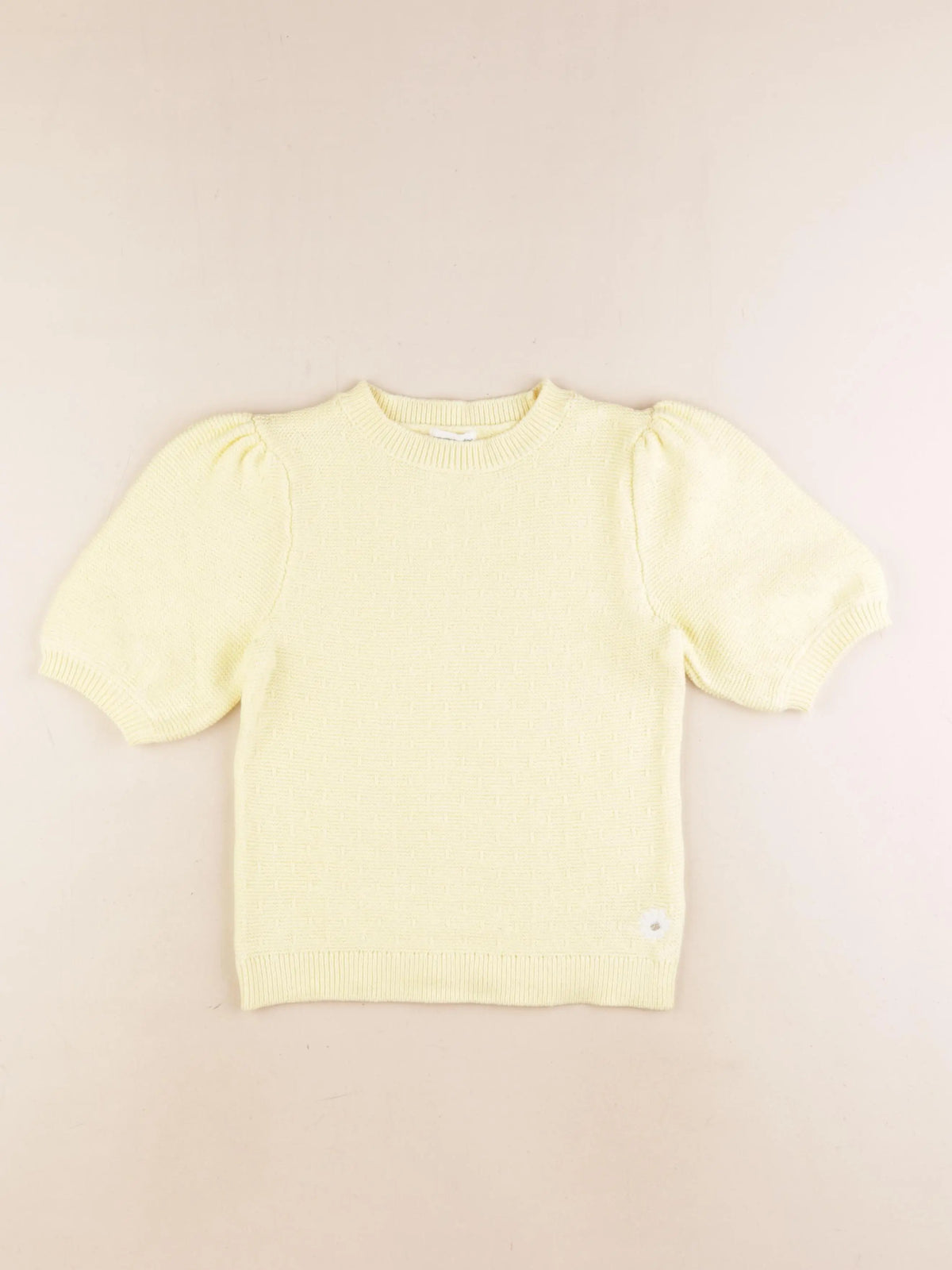 Vertbaudet - pull jaune - 8 ans