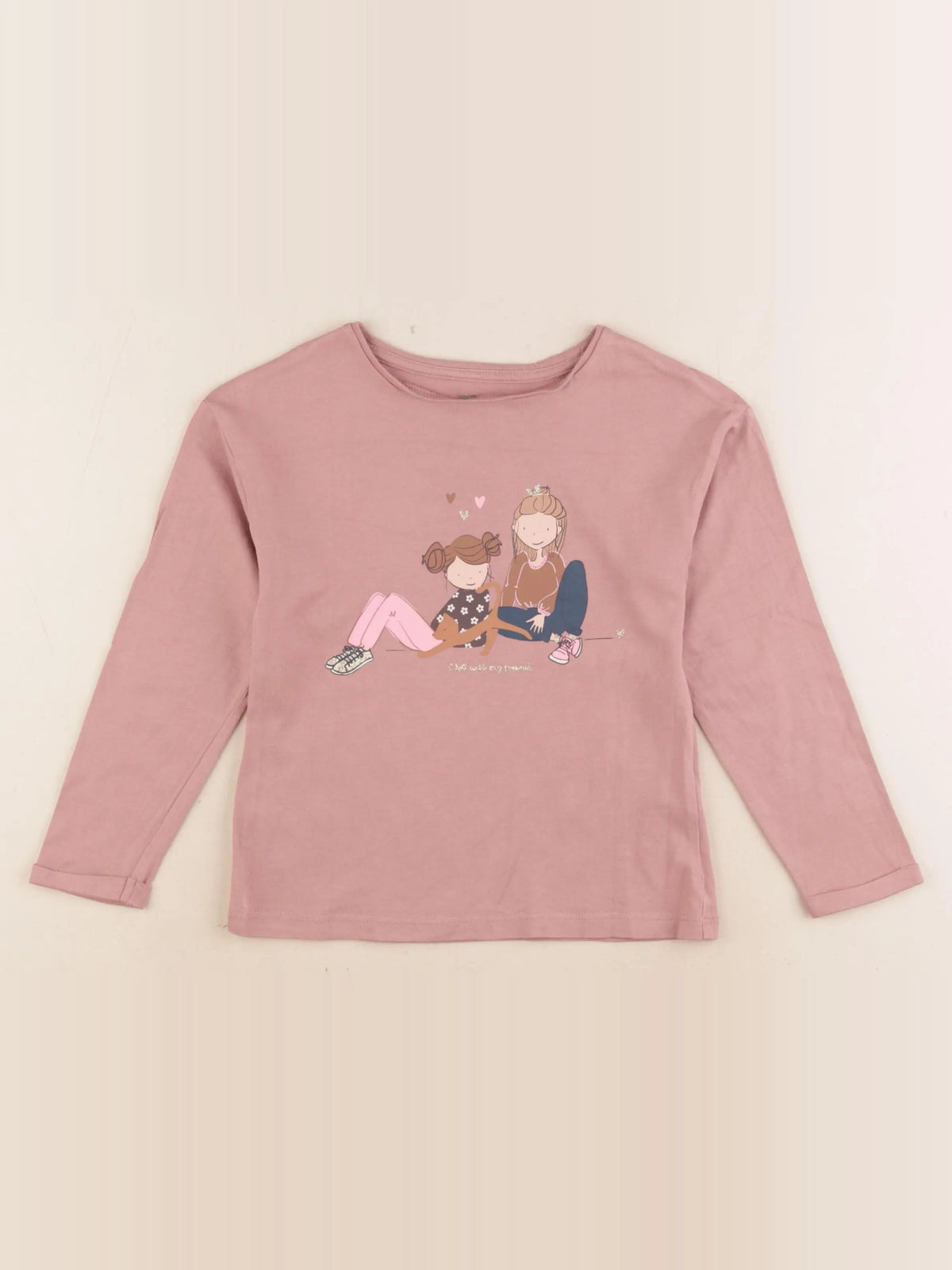 Vertbaudet - tee-shirt rose - 5 ans