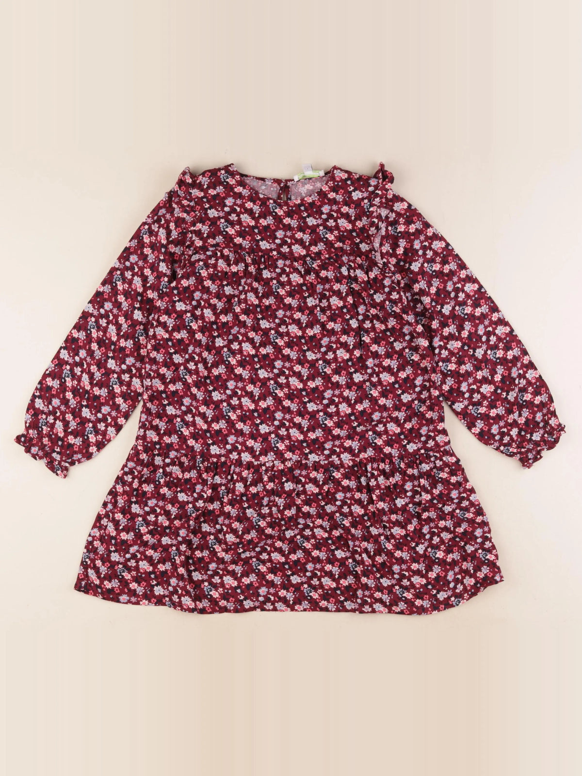 Vertbaudet - robe multicolore - 7 ans
