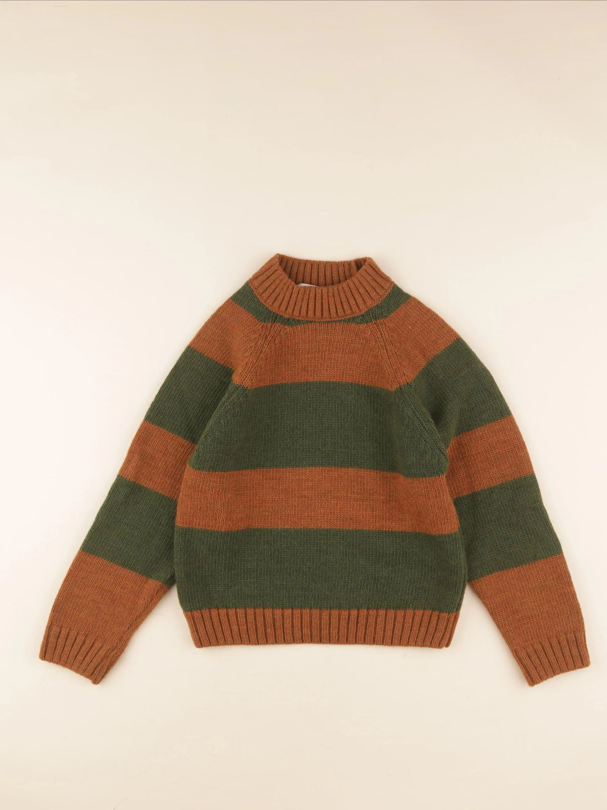 Pull vert, marron