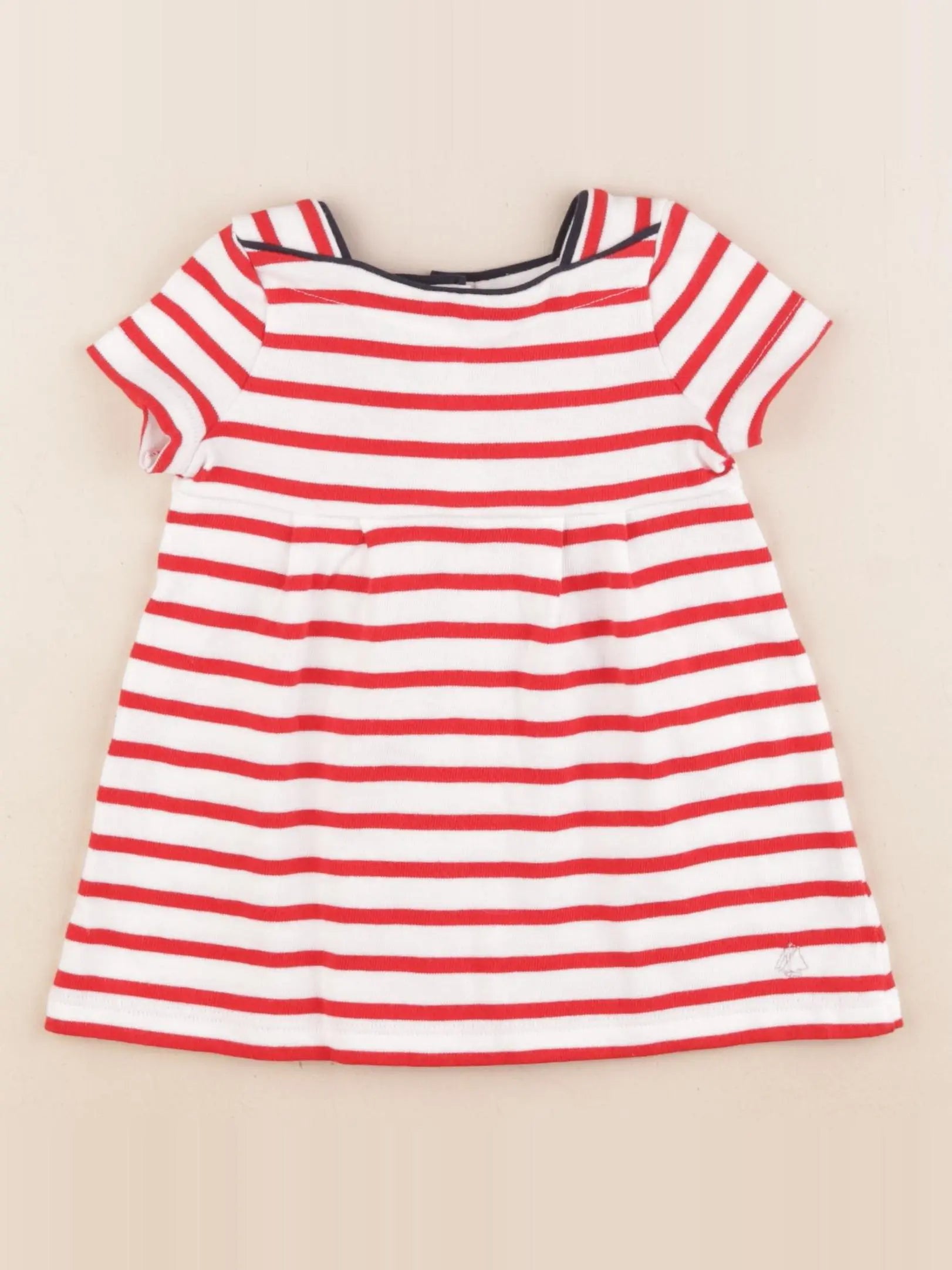 Petit Bateau - robe rouge - 6 mois