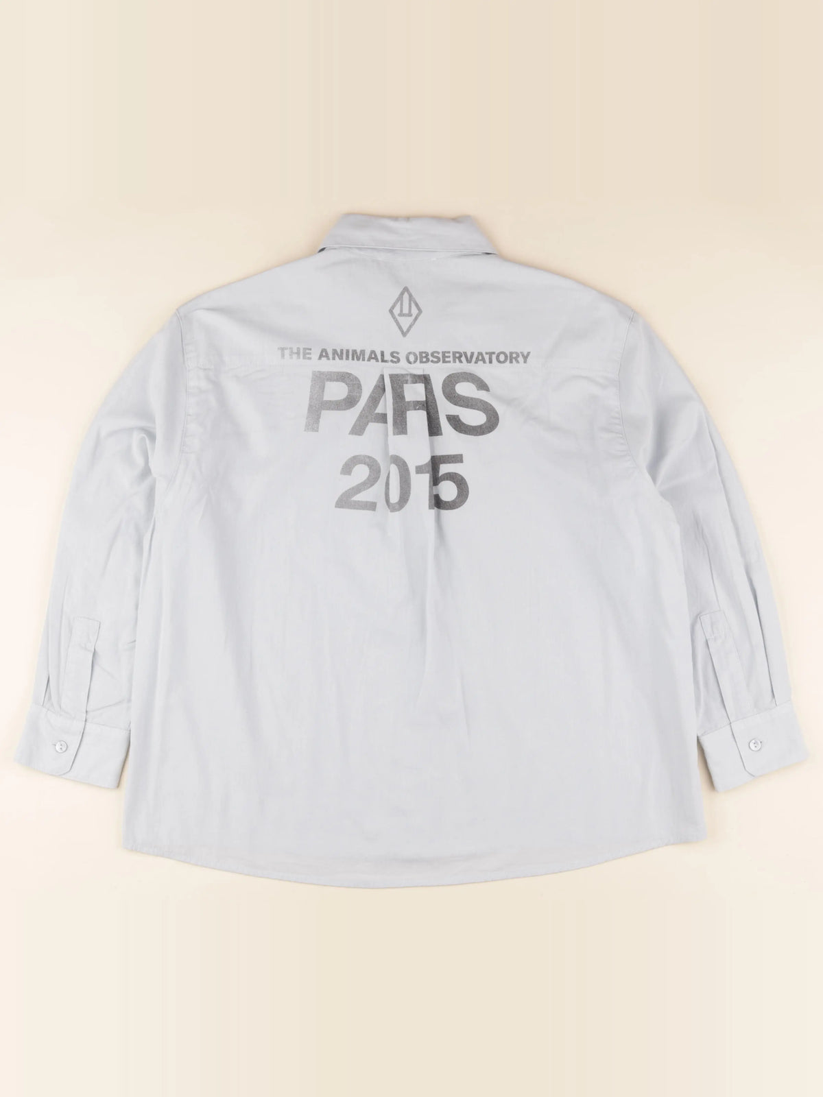 Chemise imprimé au dos bleu