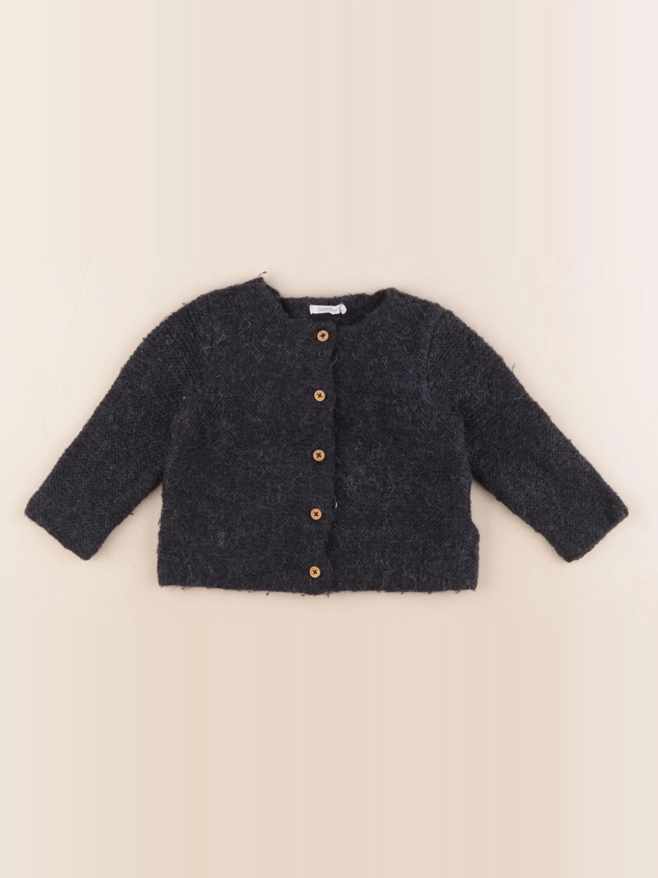 Boutchou - gilet gris - 9 mois