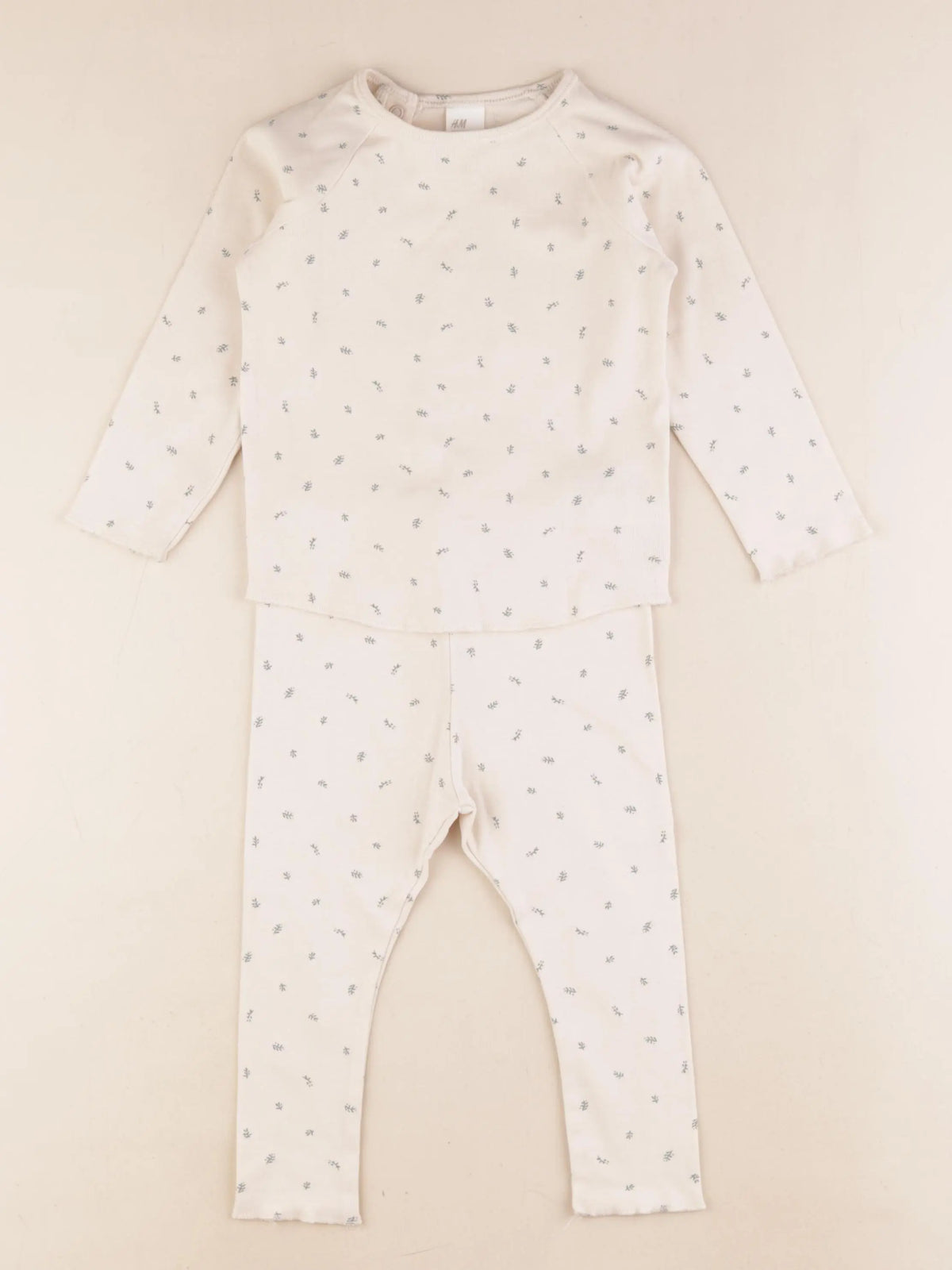 H&M - pyjama coton beige - 2 ans