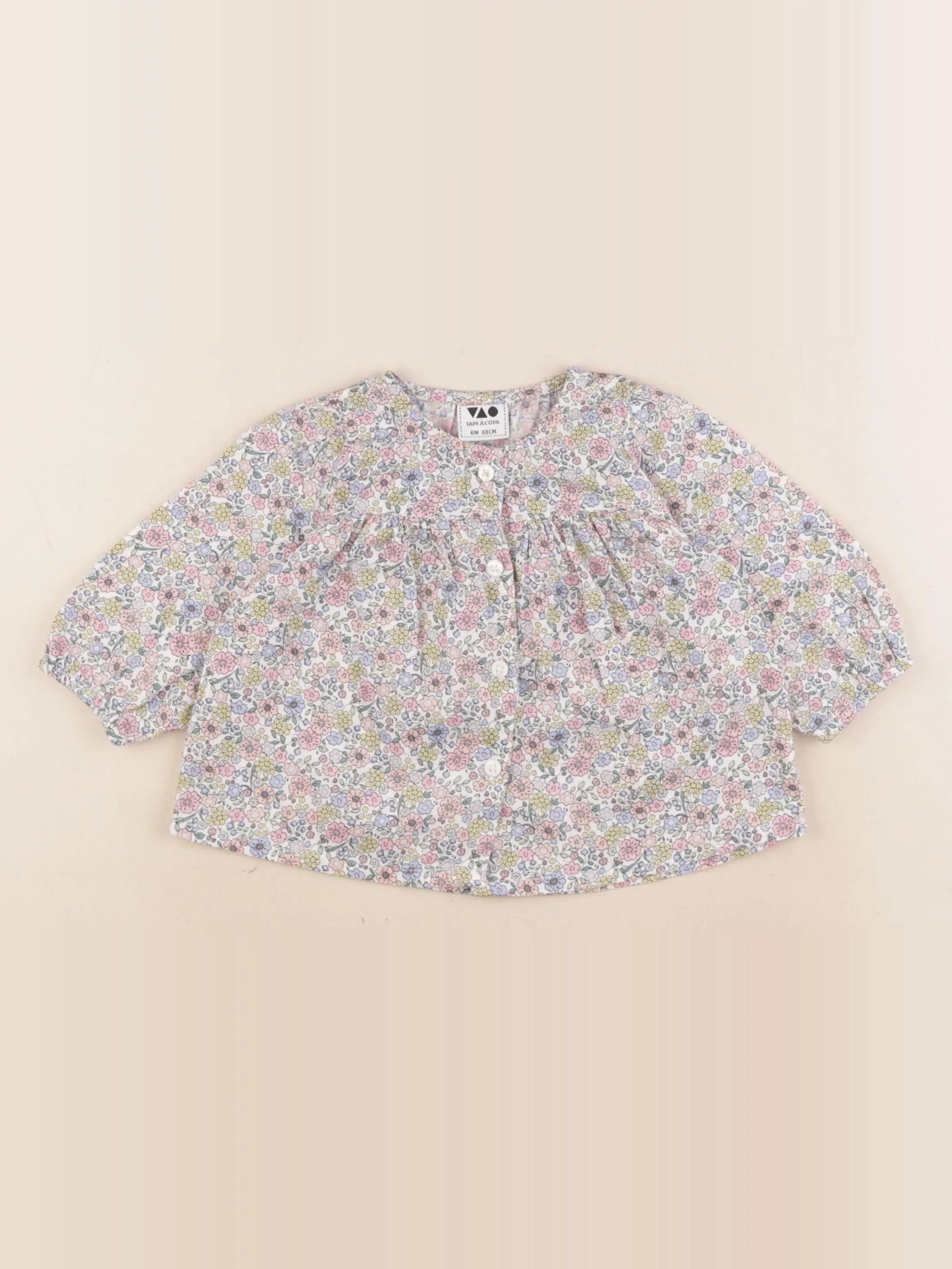 Tape à l'oeil - blouse multicolore - 6 mois