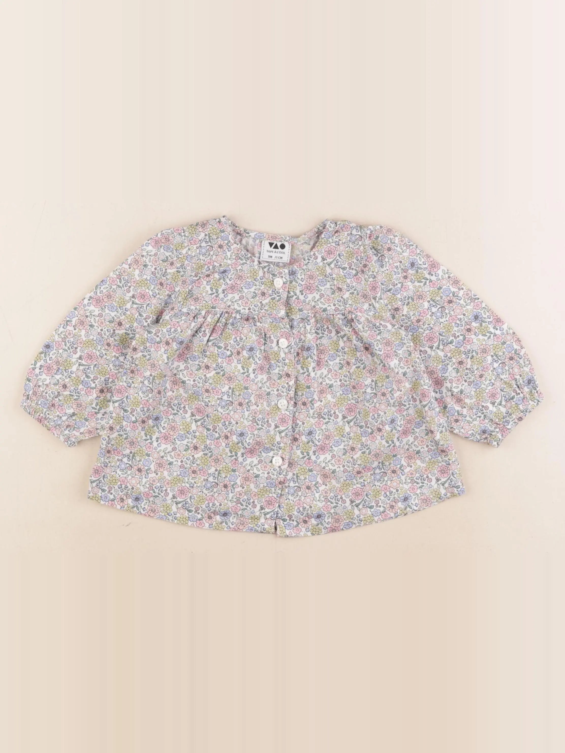 Tape à l'oeil - blouse multicolore - 9 mois