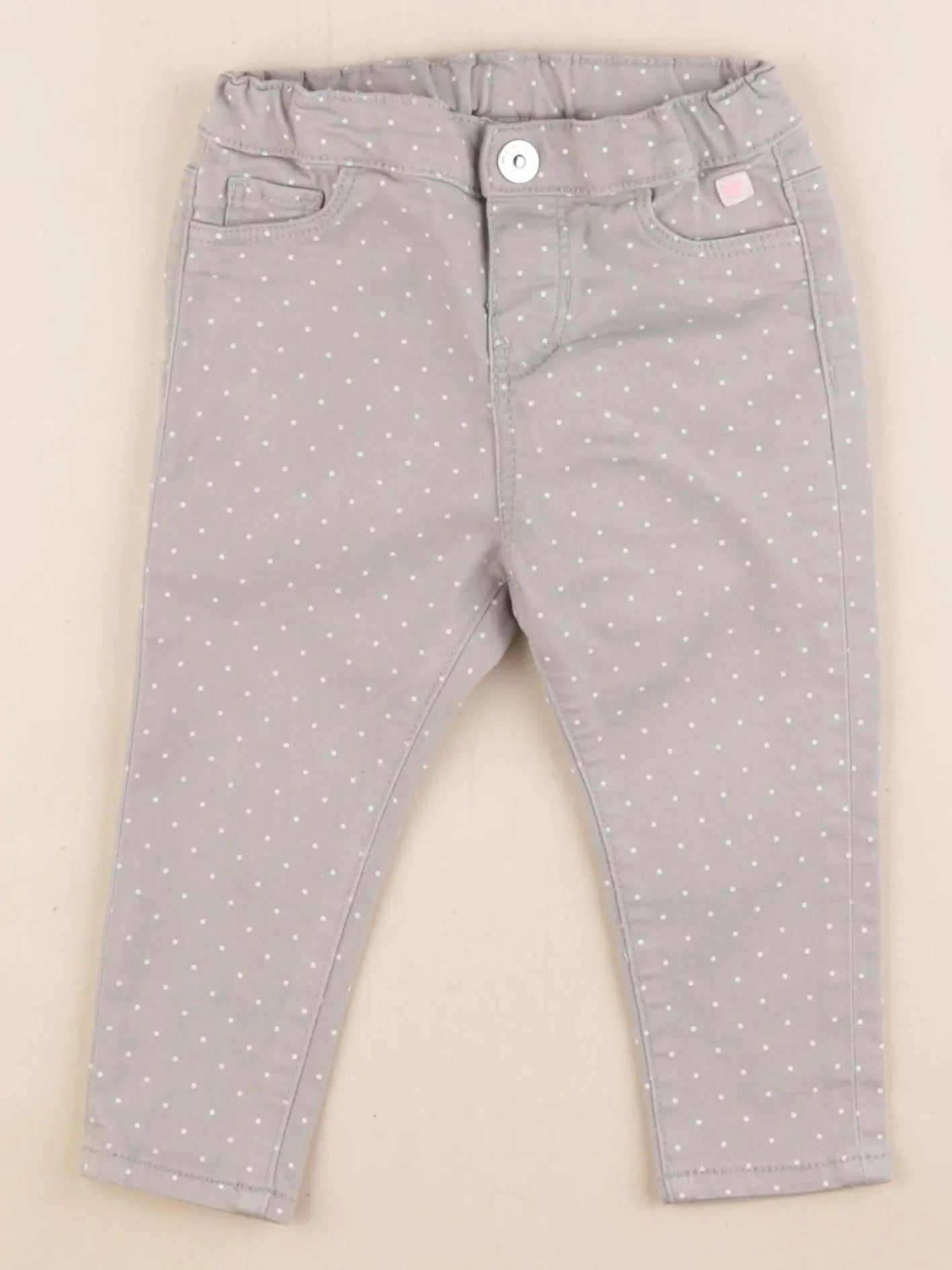 H&M - jean vert - 9/12 mois