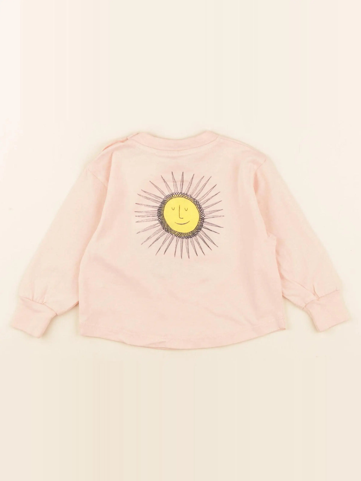 Tee-shirt imprimé au dos rose