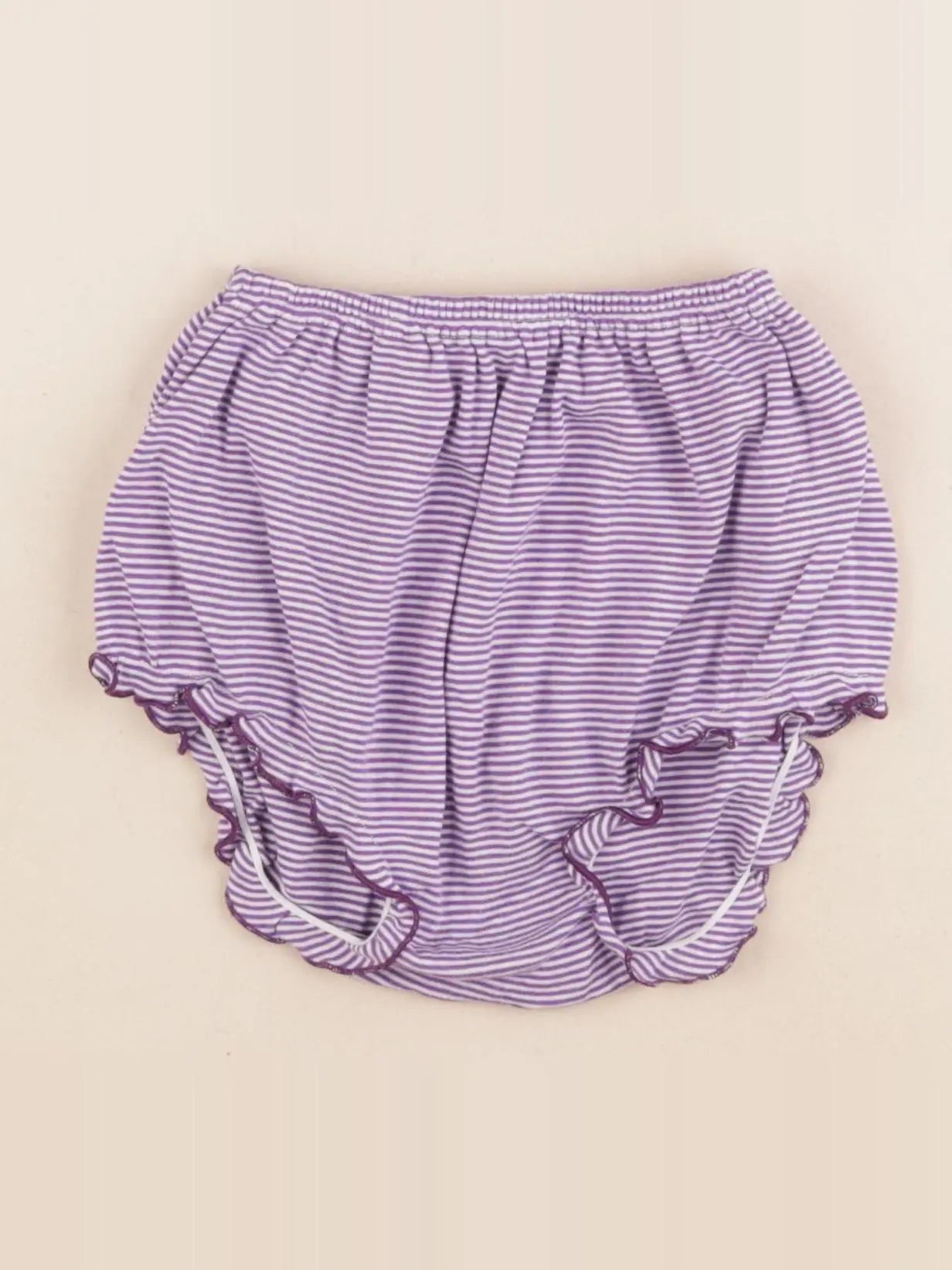 Petit Bateau - bloomer blanc, violet - 2 ans