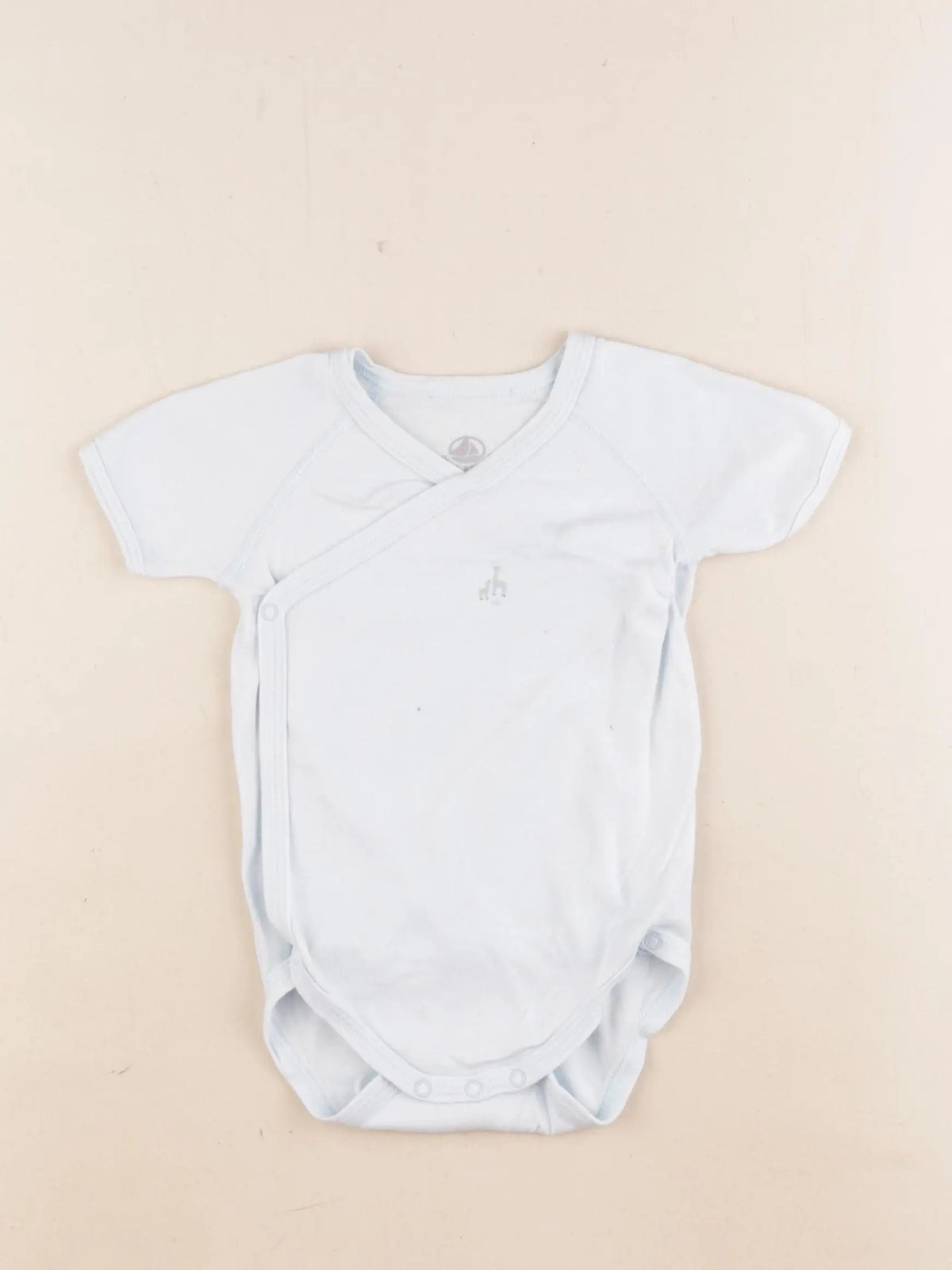 Petit Bateau - body bleu - 1 an