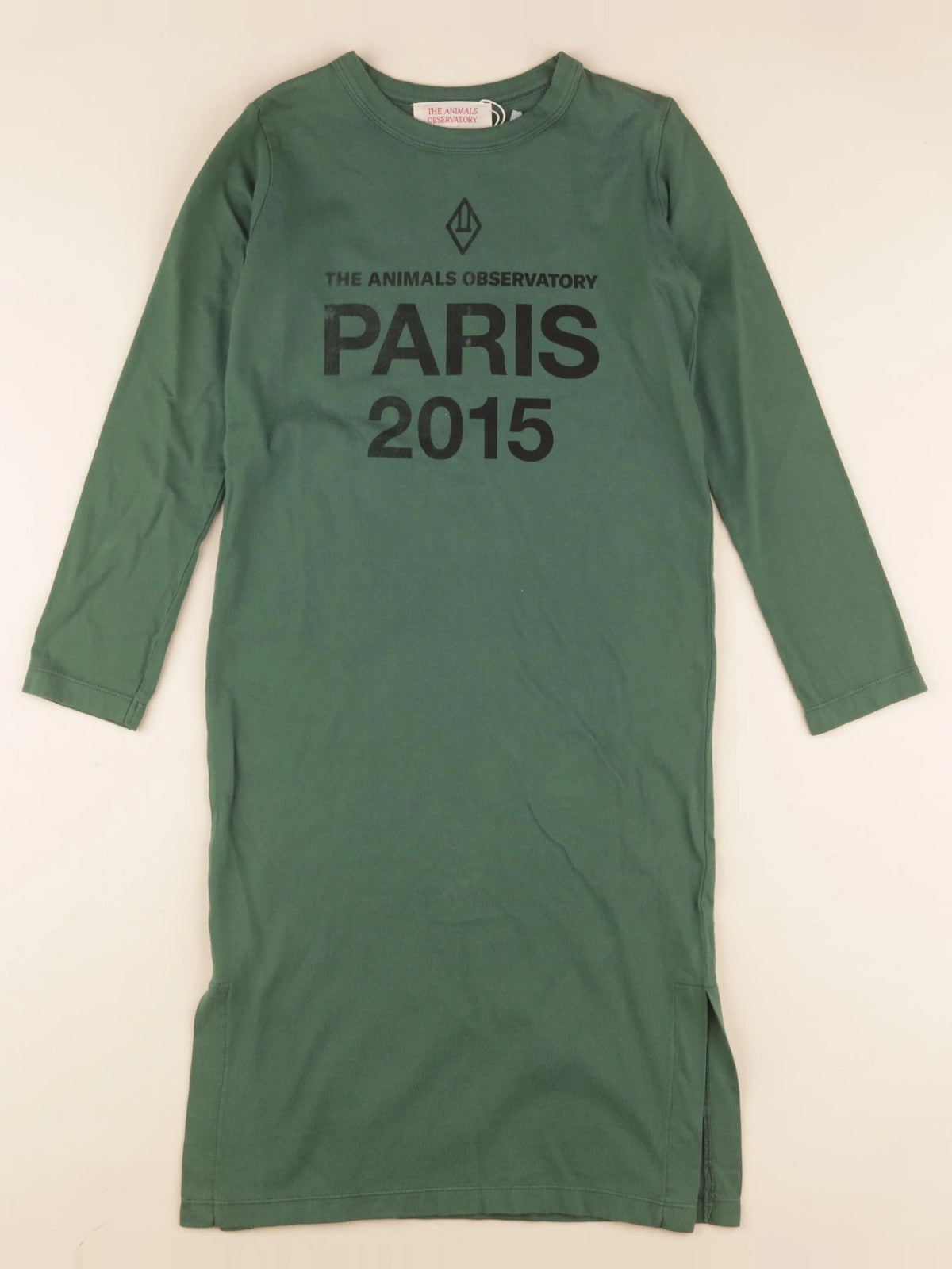 Robe imprimé au dos vert