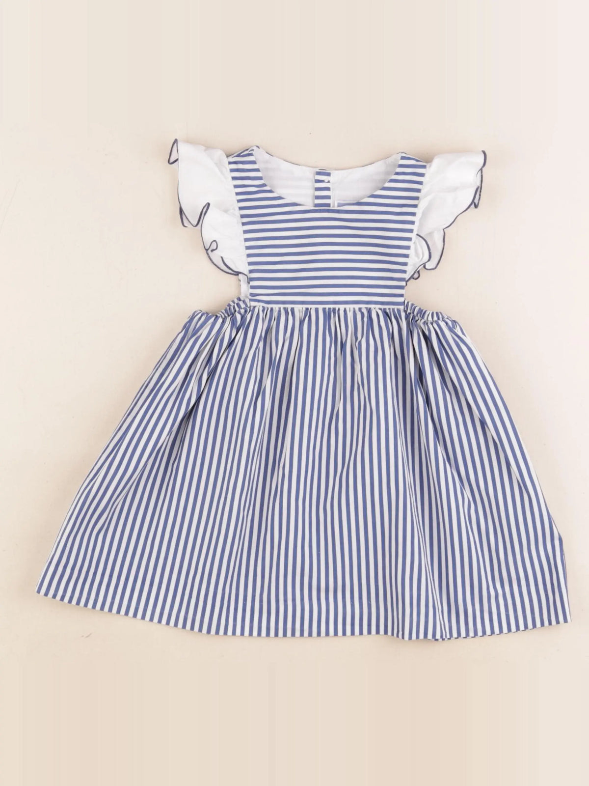 Jacadi - robe blanc, bleu - 18 mois