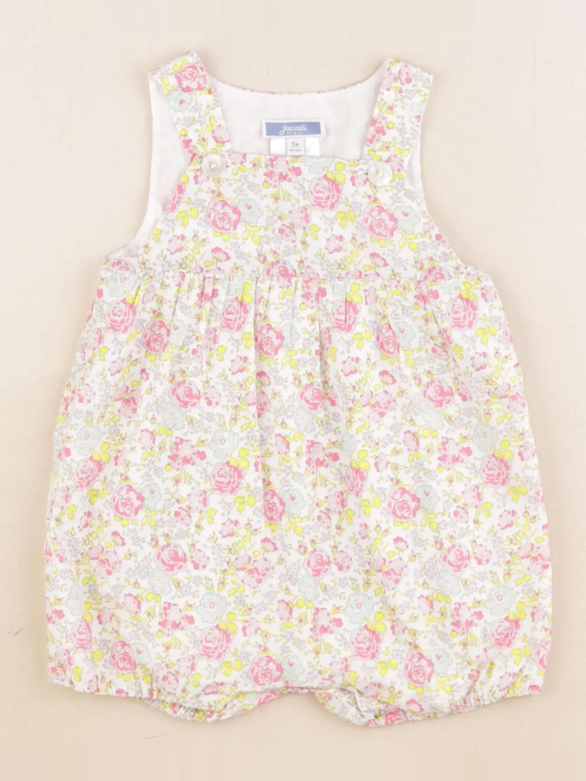 Jacadi - combinaison liberty multicolore - 6 mois