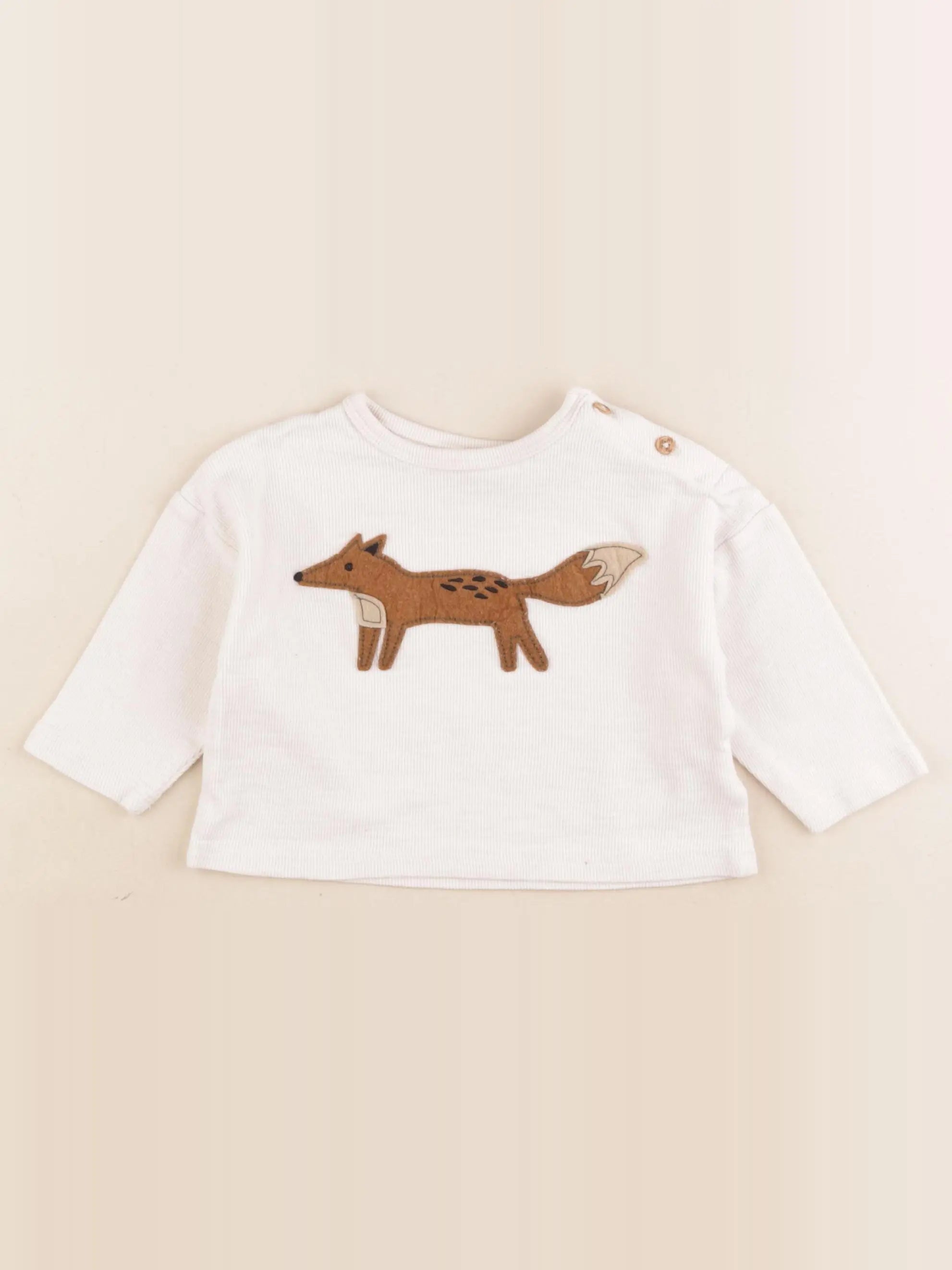 Boutchou - tee-shirt beige - 12 mois
