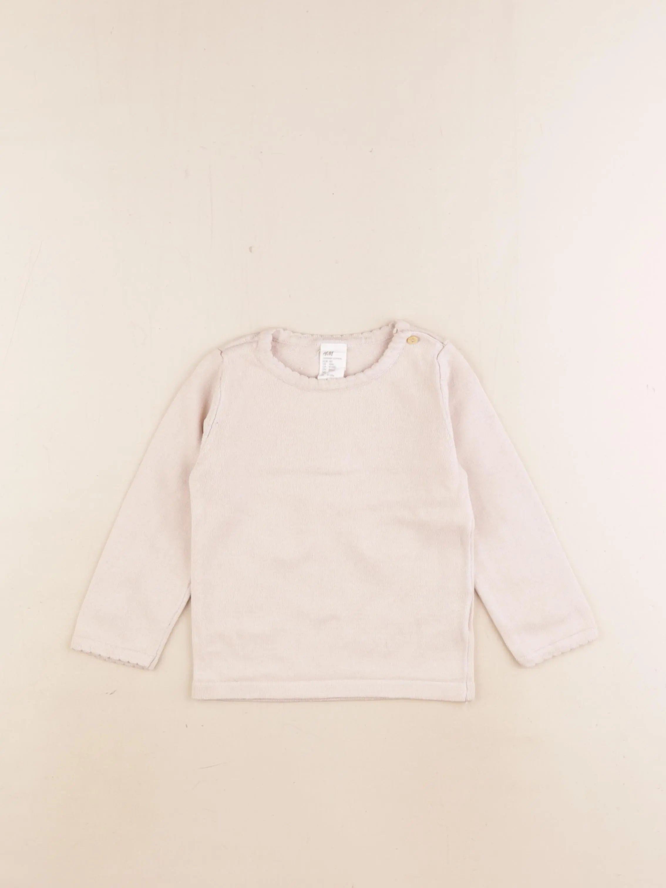 H&M - pull beige - 9/12 mois