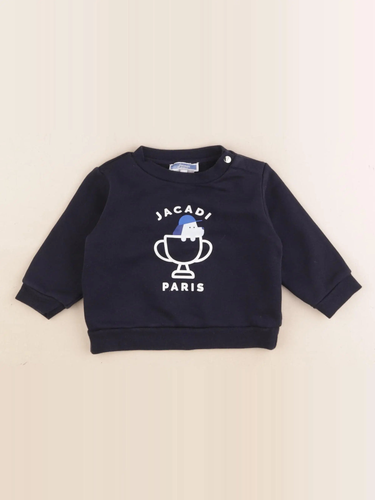 Jacadi - sweat bleu - 6 mois