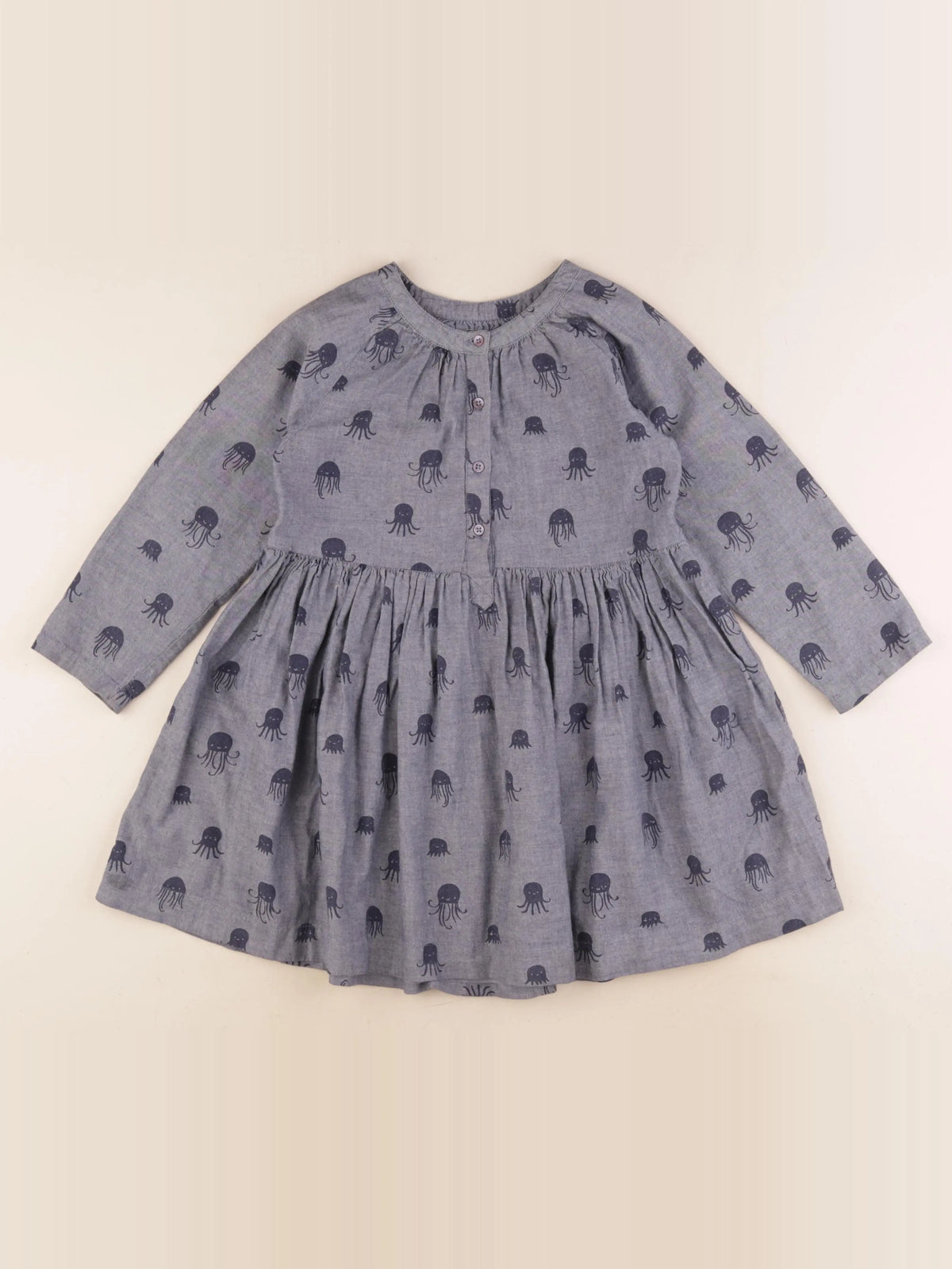 Monoprix - robe bleu - 6 ans