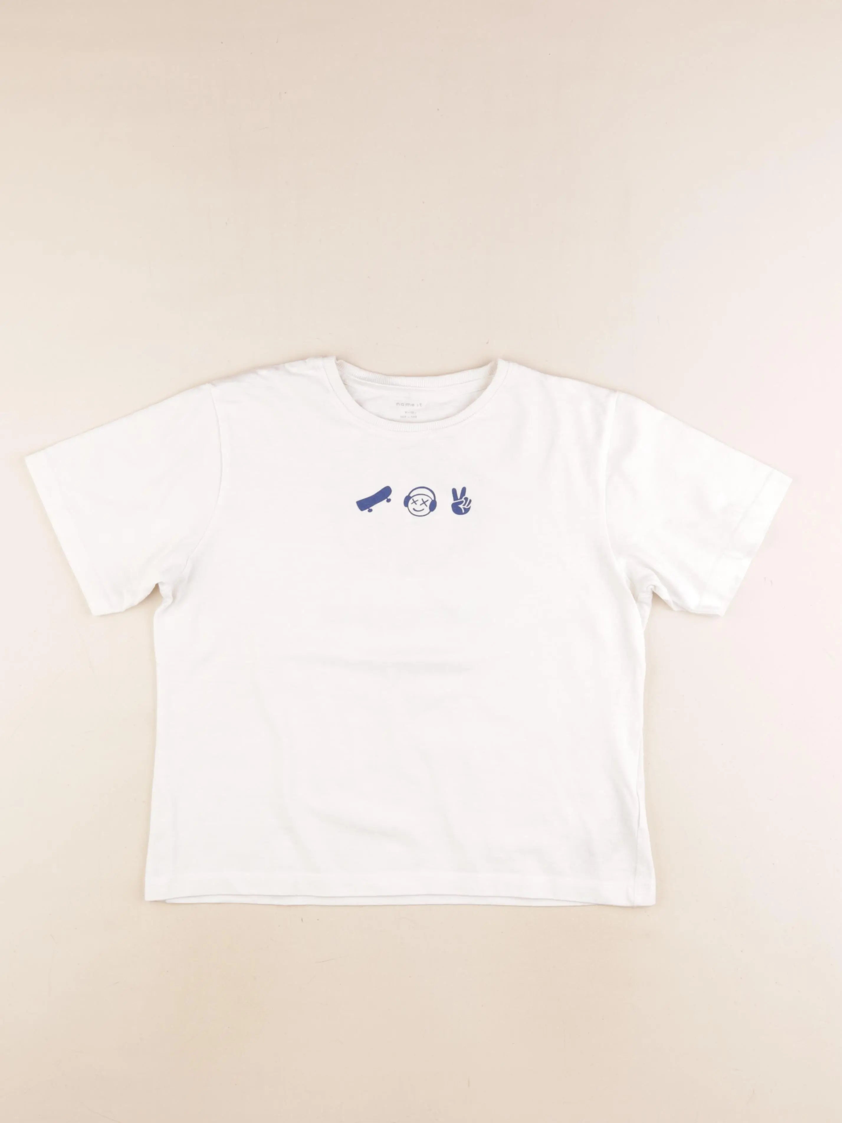 Name it - tee-shirt imprimé au dos blanc - 9/10 ans