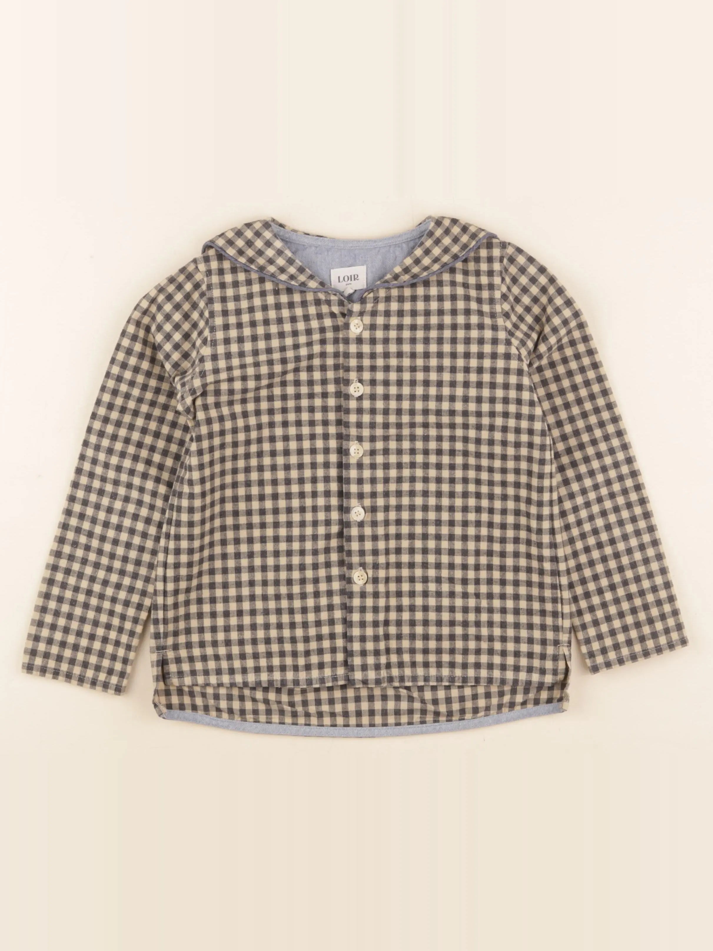 Loir Paris - blouse beige, gris - 6 ans
