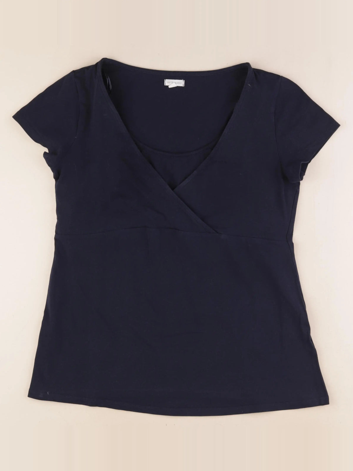 Vertbaudet - tee-shirt grossesse, allaitement bleu - 38 à 40