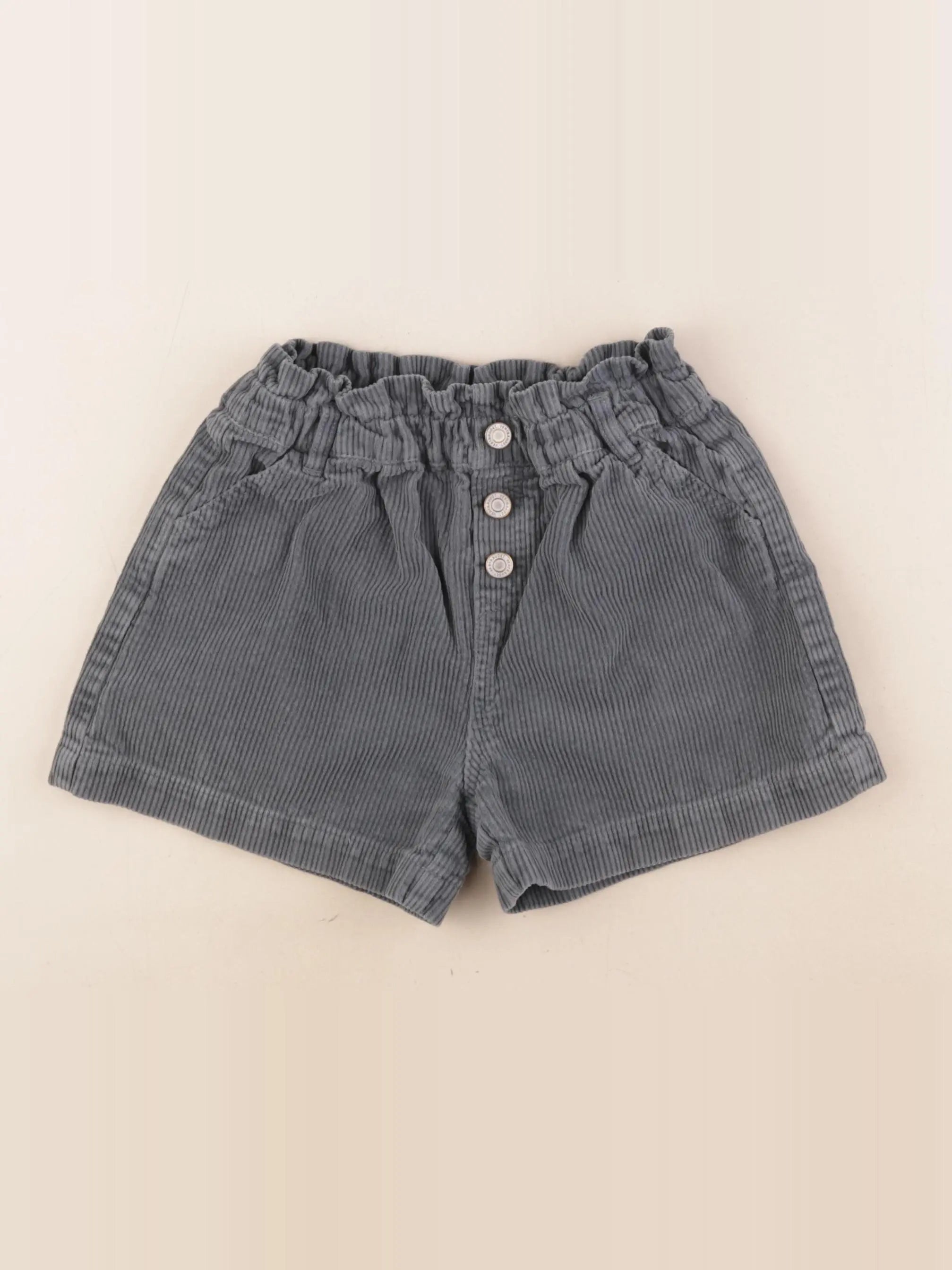 Vertbaudet - short gris, bleu - 8 ans