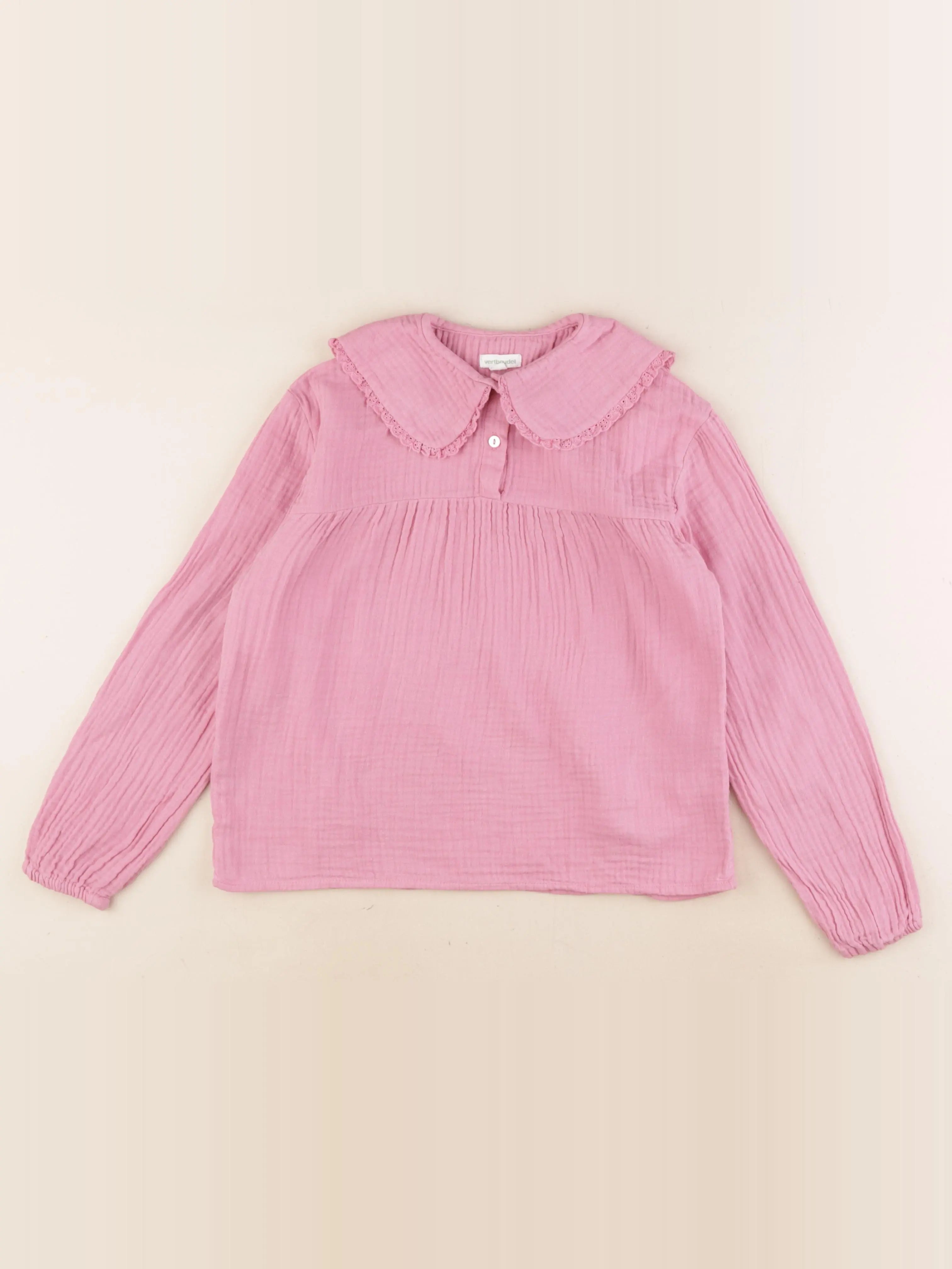 Vertbaudet - blouse rose - 9 ans