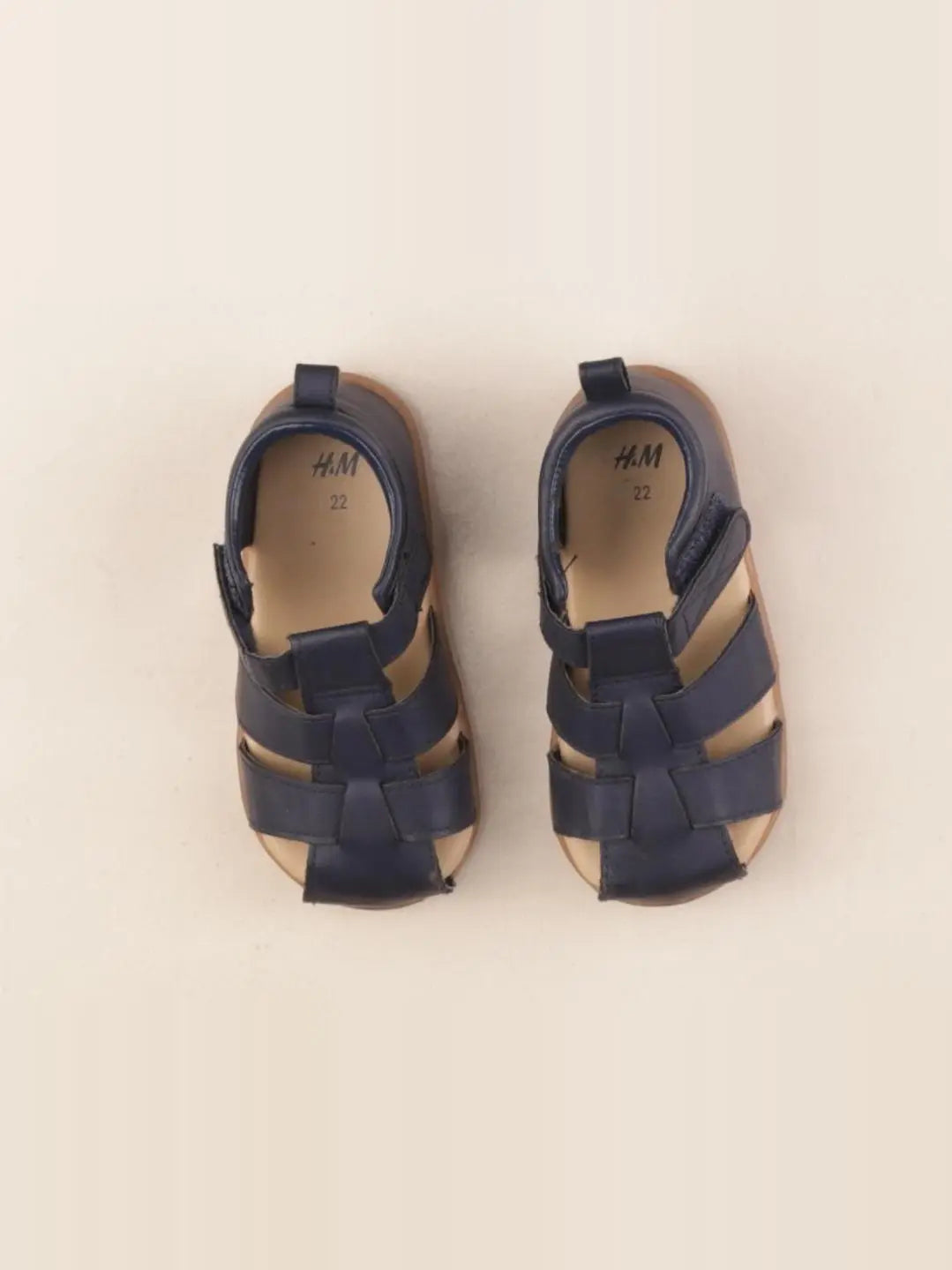 H&M - sandales bleu - pointure 22