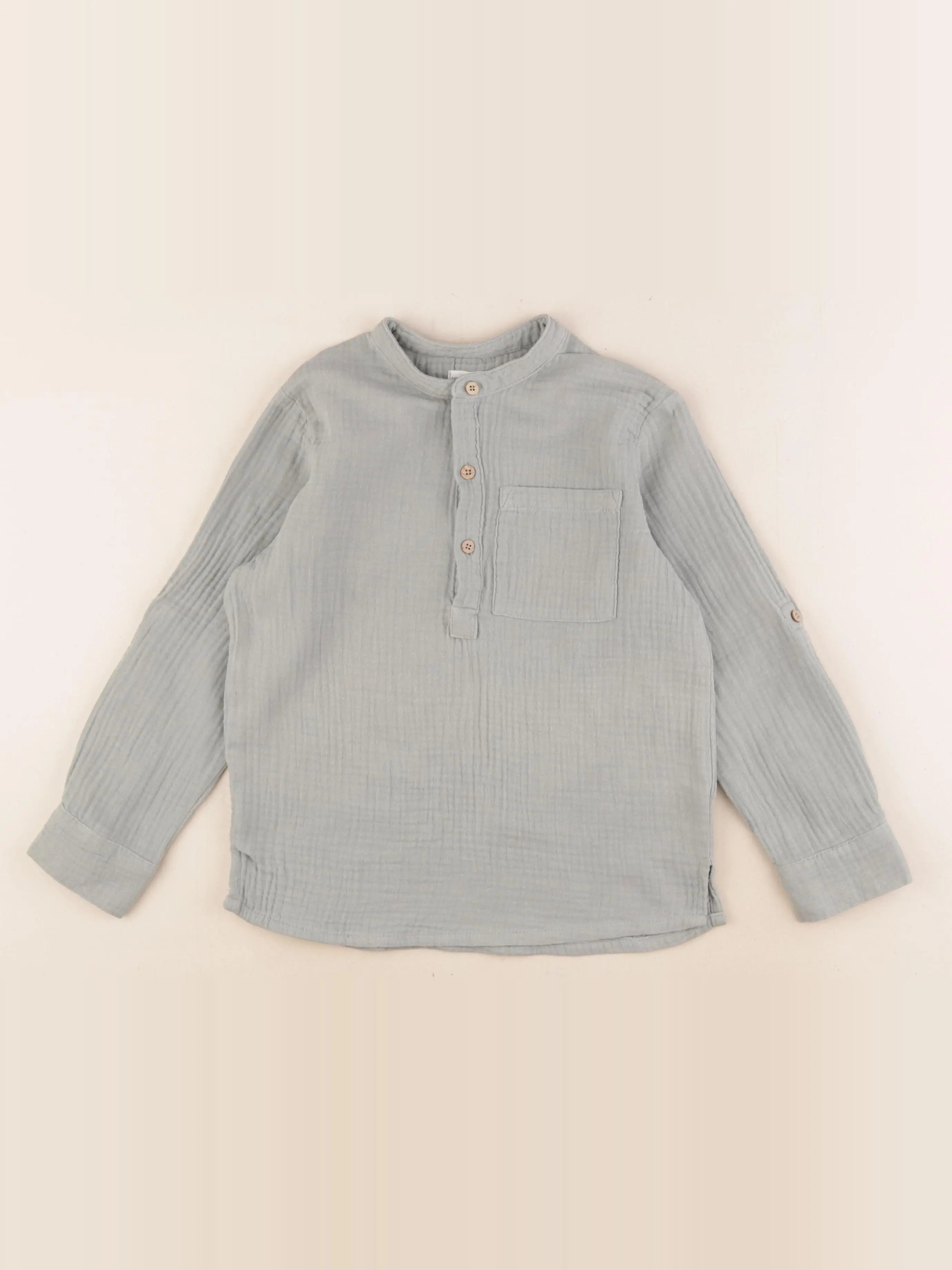Vertbaudet - chemise vert - 8 ans