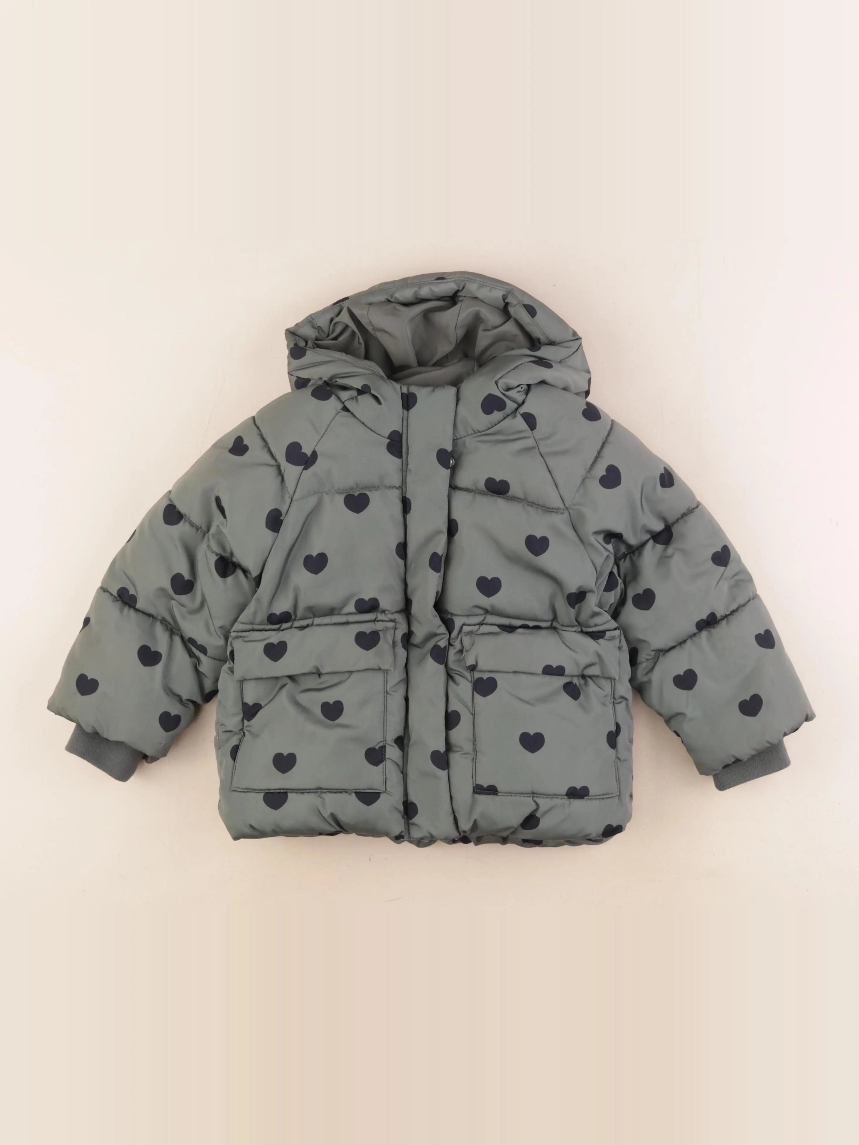 Zara - doudoune vert - 18/24 mois