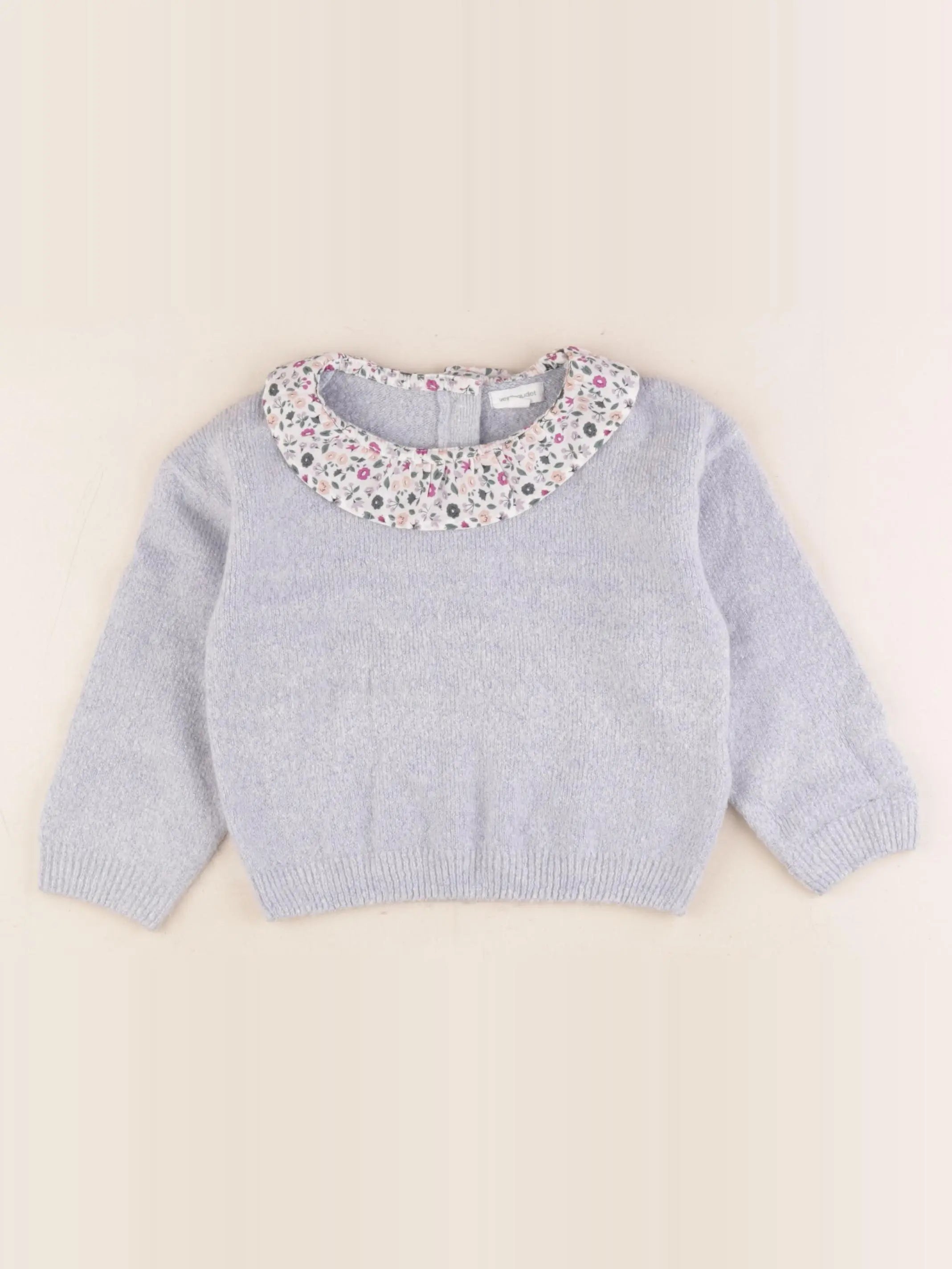 Vertbaudet - pull bleu - 36 mois