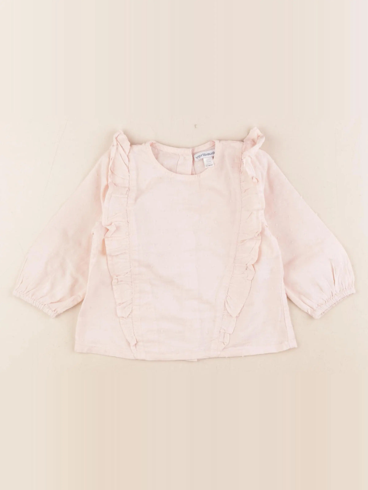 Vertbaudet - blouse rose - 12 mois