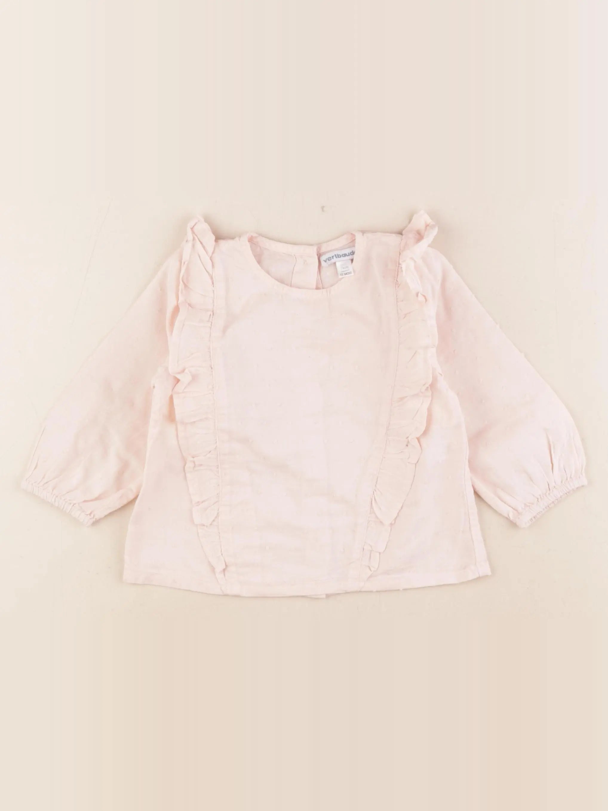 Vertbaudet - blouse rose - 12 mois