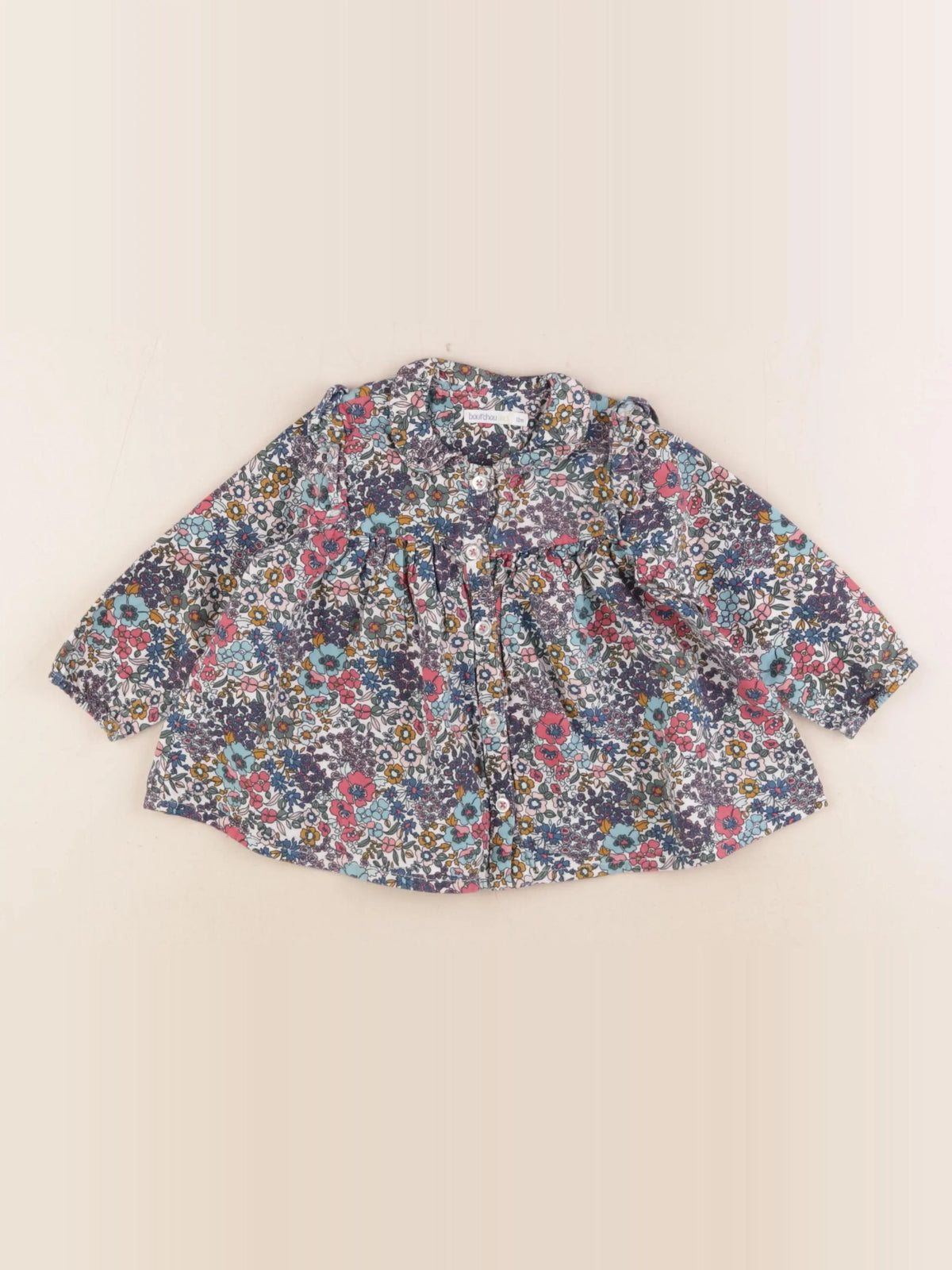 Boutchou - blouse multicolore - 12 mois