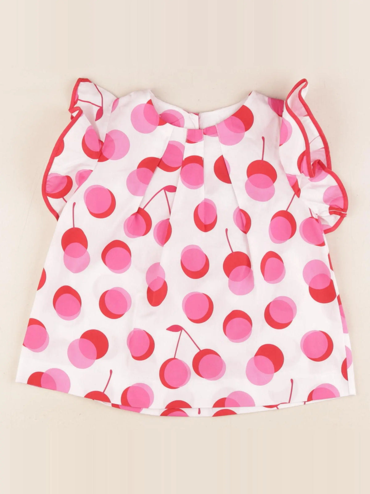Jacadi - blouse blanc, rose - 5 ans