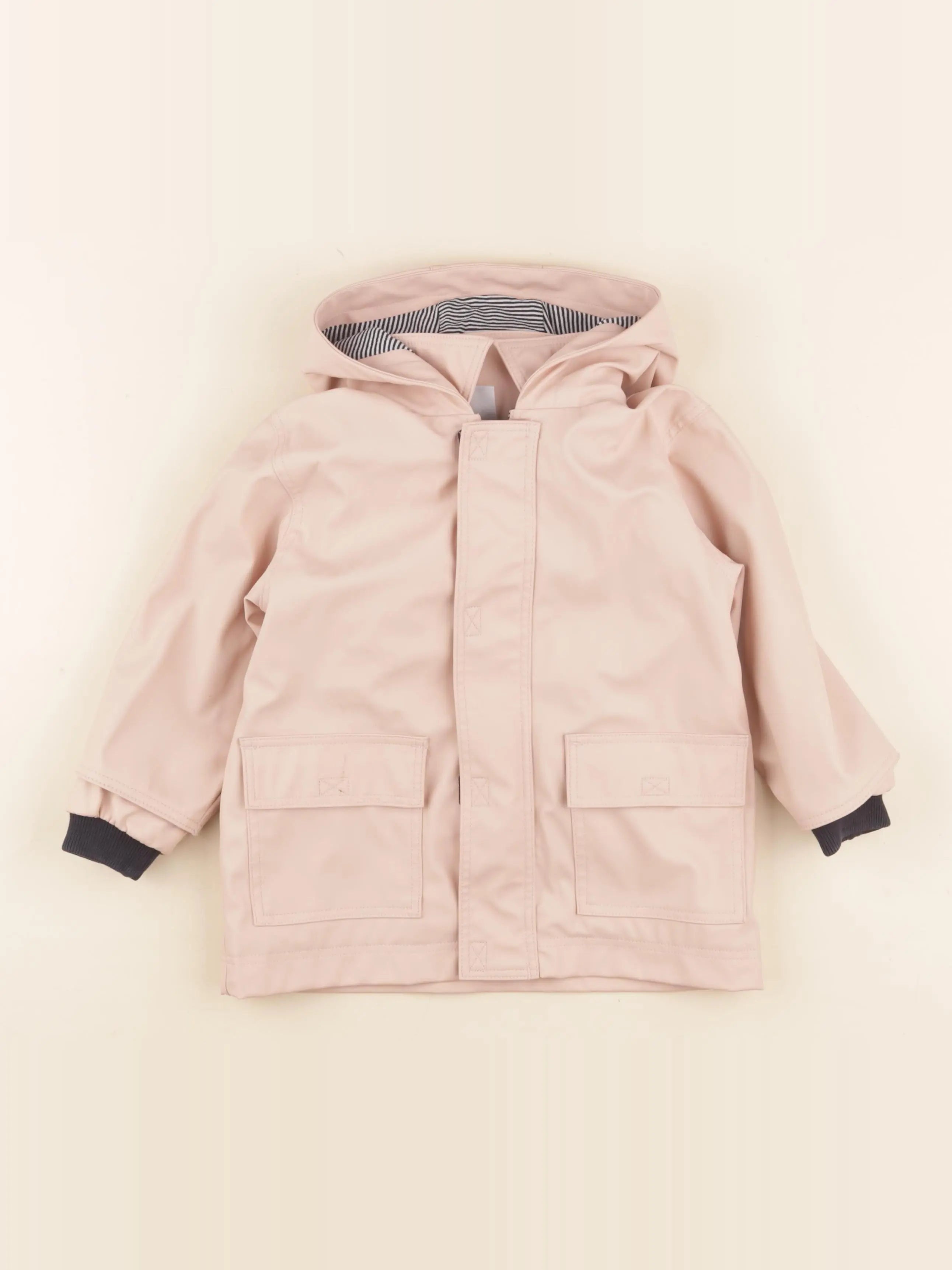 Petit Bateau - imperméable rose - 24 mois