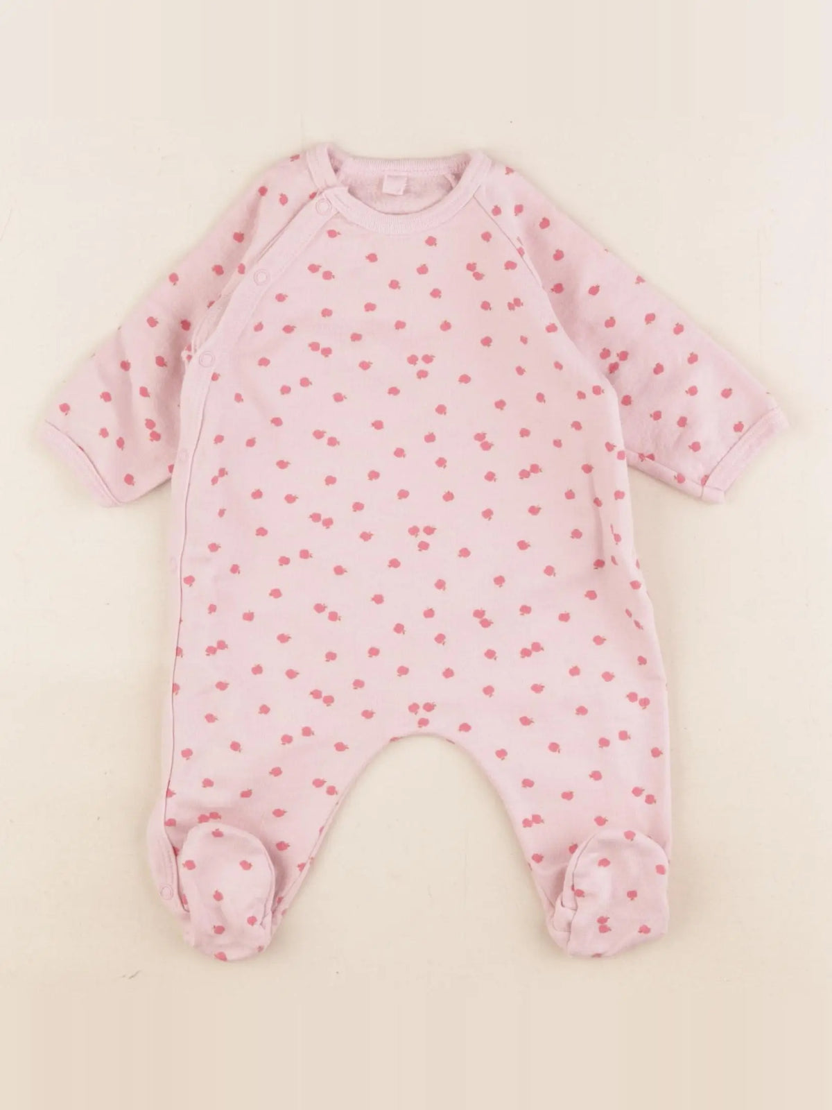 Petit Bateau - pyjama coton rose - 1 mois