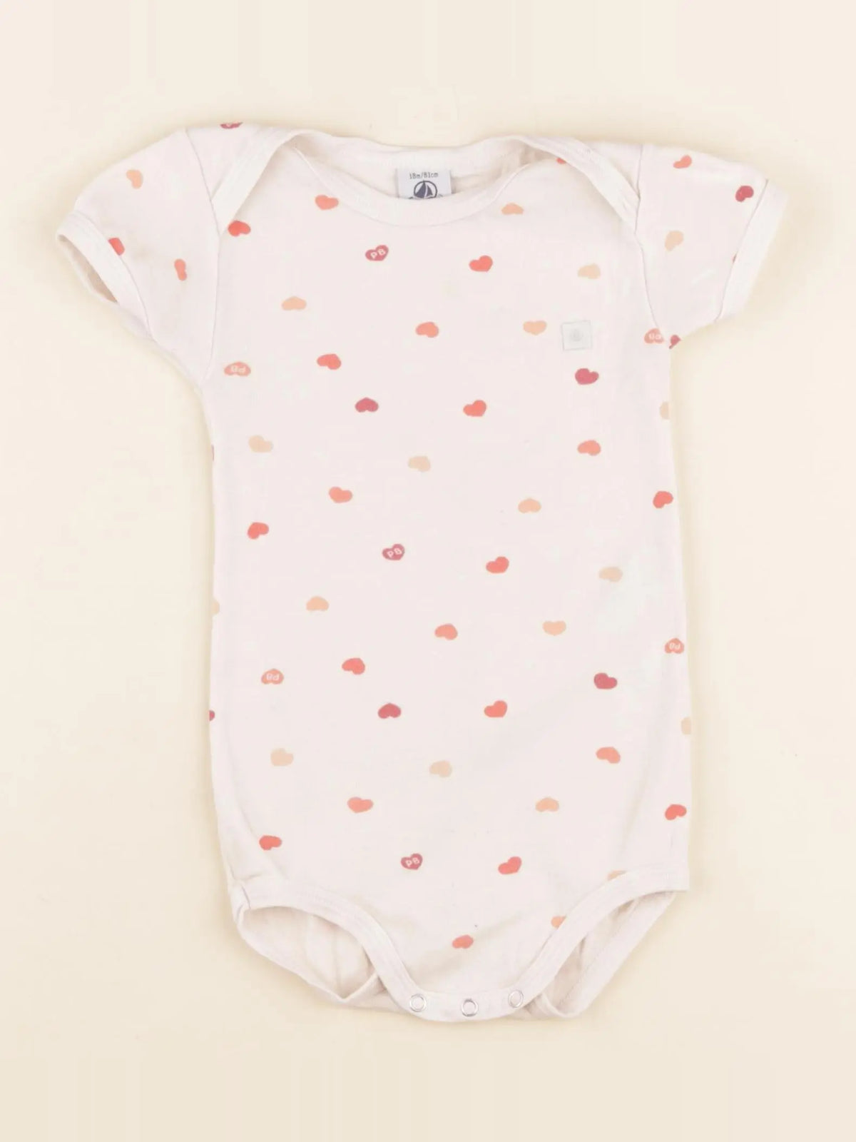 Petit Bateau - body beige - 18 mois