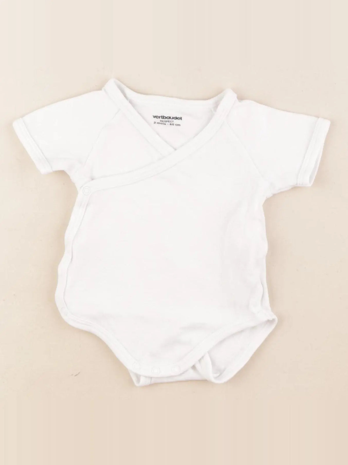 Vertbaudet - body blanc - 3 mois