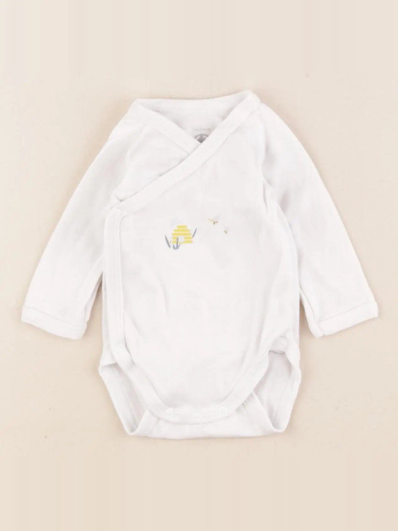 Petit Bateau - body blanc - 1 mois