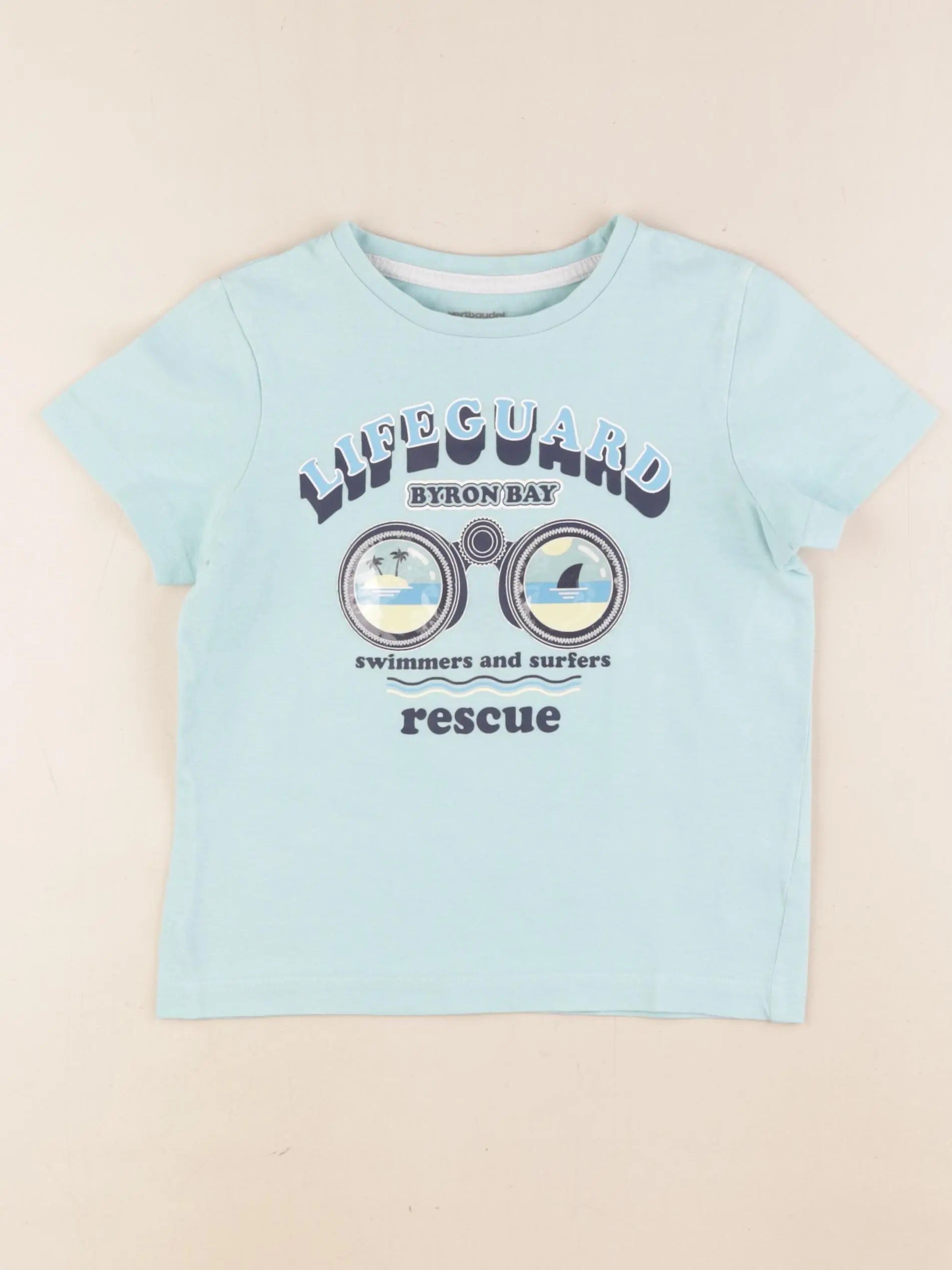 Vertbaudet - tee-shirt bleu - 6 ans