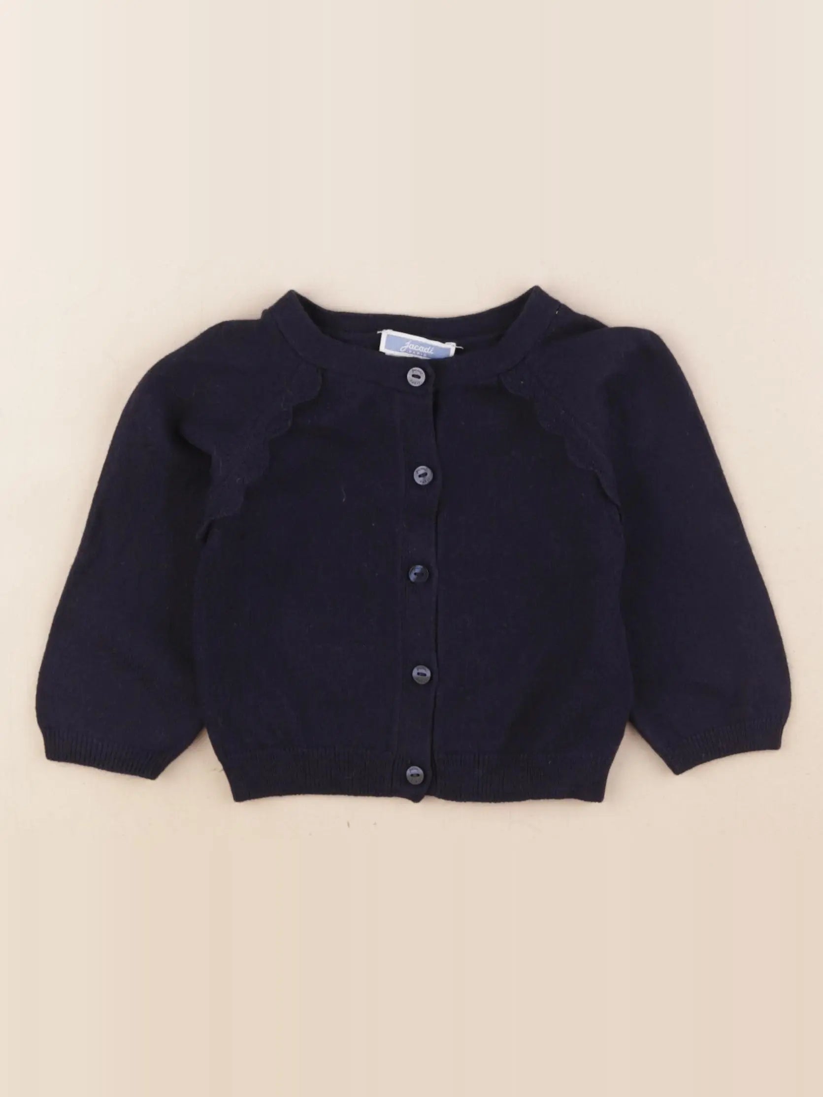 Jacadi - gilet bleu - 12 mois