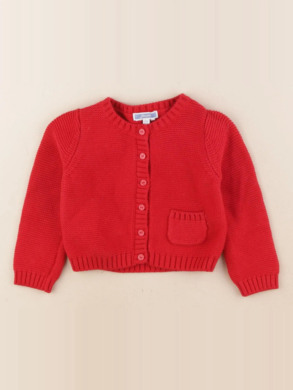 Jacadi - gilet rouge - 24 mois