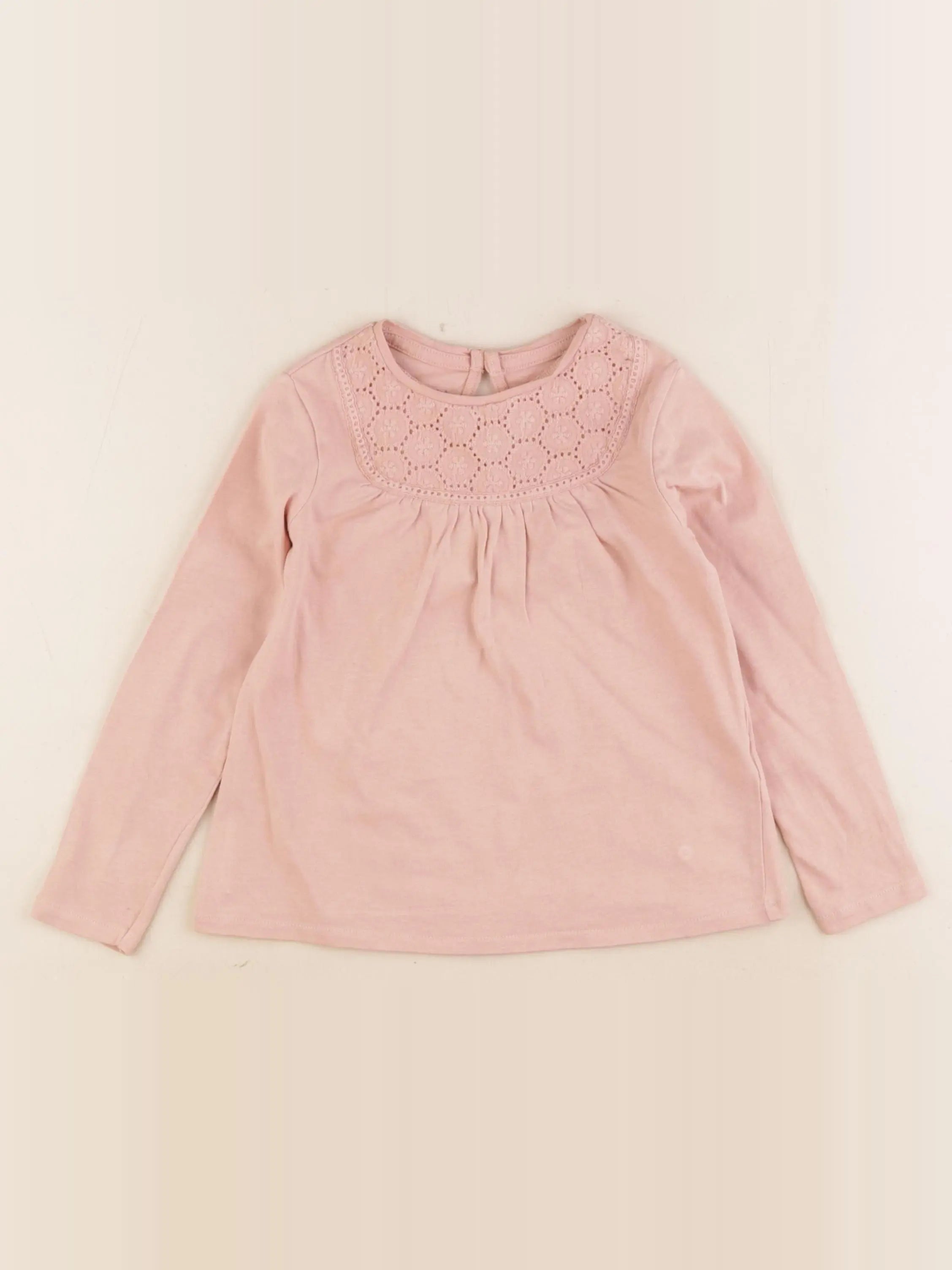 Vertbaudet - tee-shirt rose - 4 ans