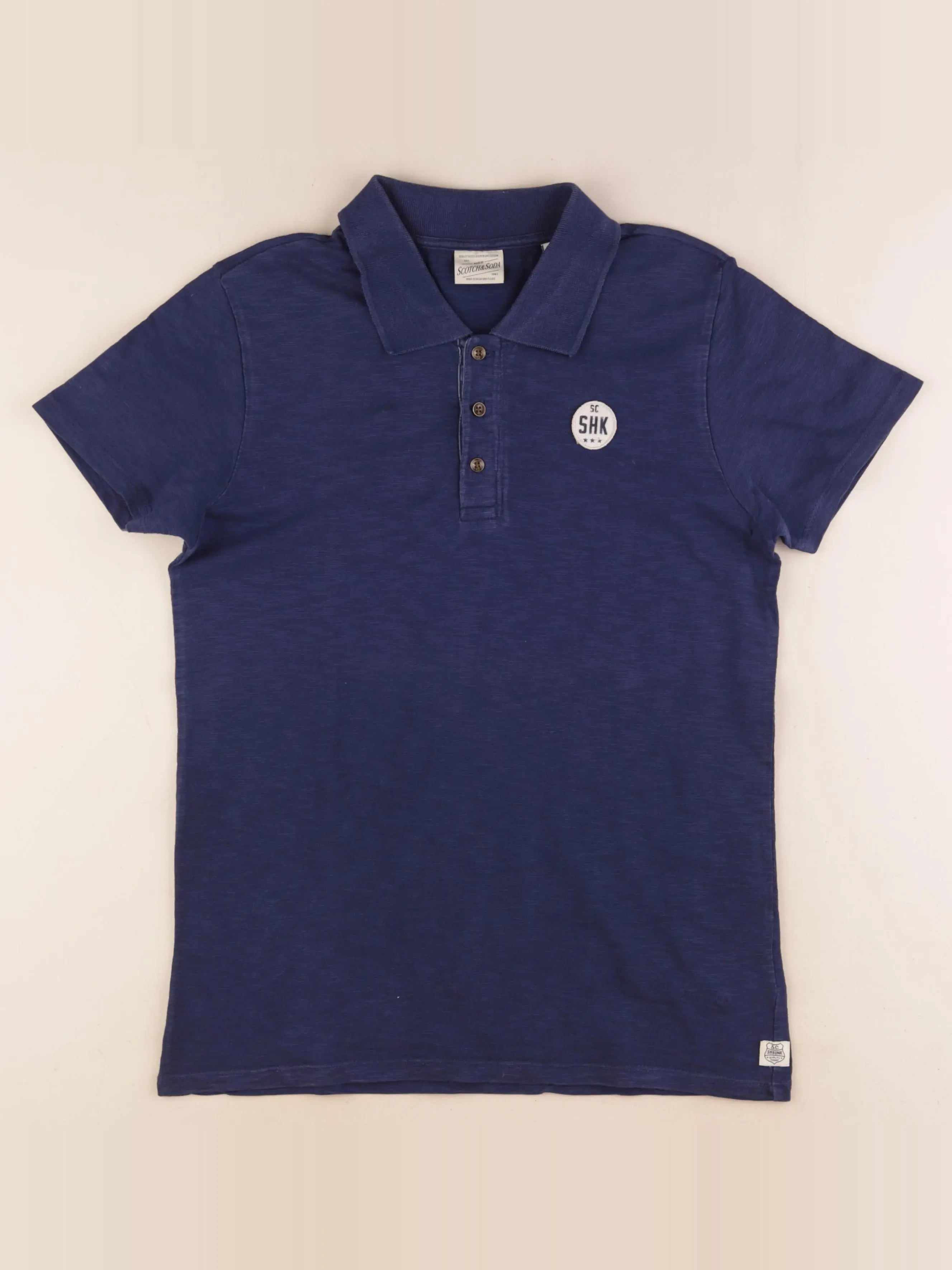 Scotch & Soda - polo bleu - 12 ans