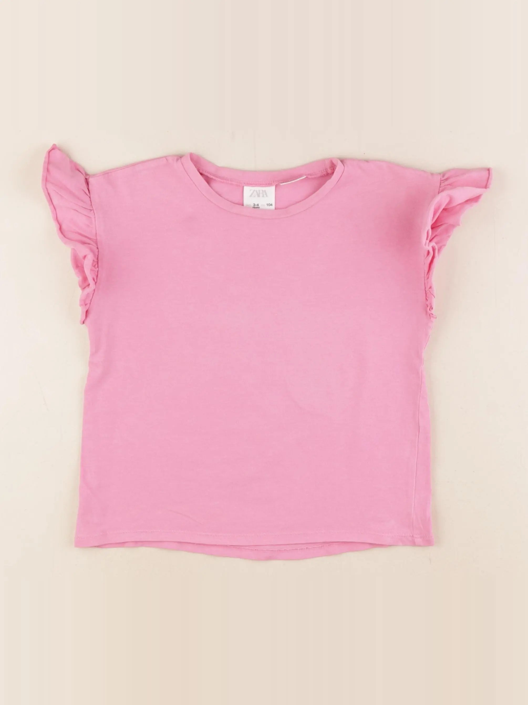 Zara - tee-shirt rose - 3/4 ans